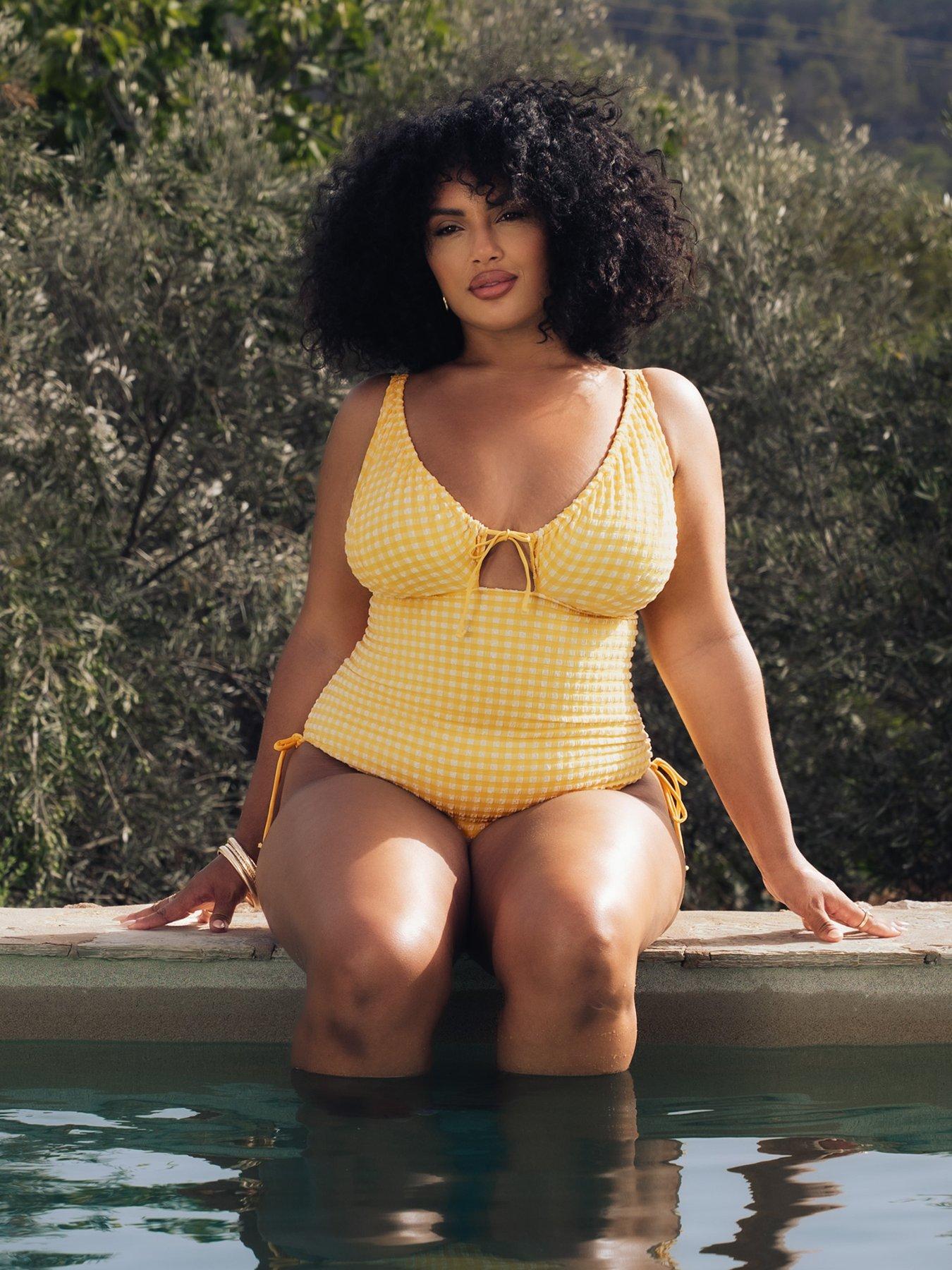curvy-kate-curvy-kate-holiday-check-non-wired-swimsuit-sunshine-yellow