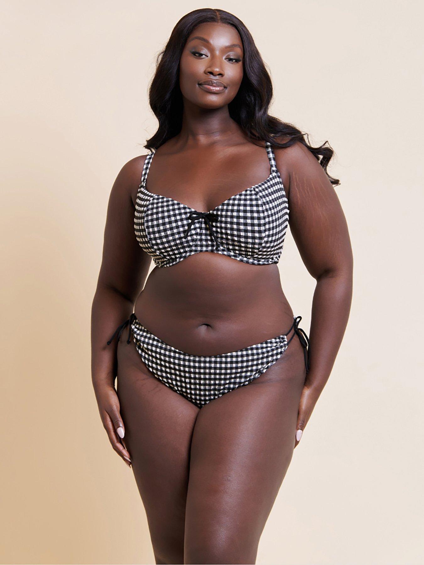curvy-kate-curvy-kate-holiday-check-tie-side-bikini-brief-blackdetail