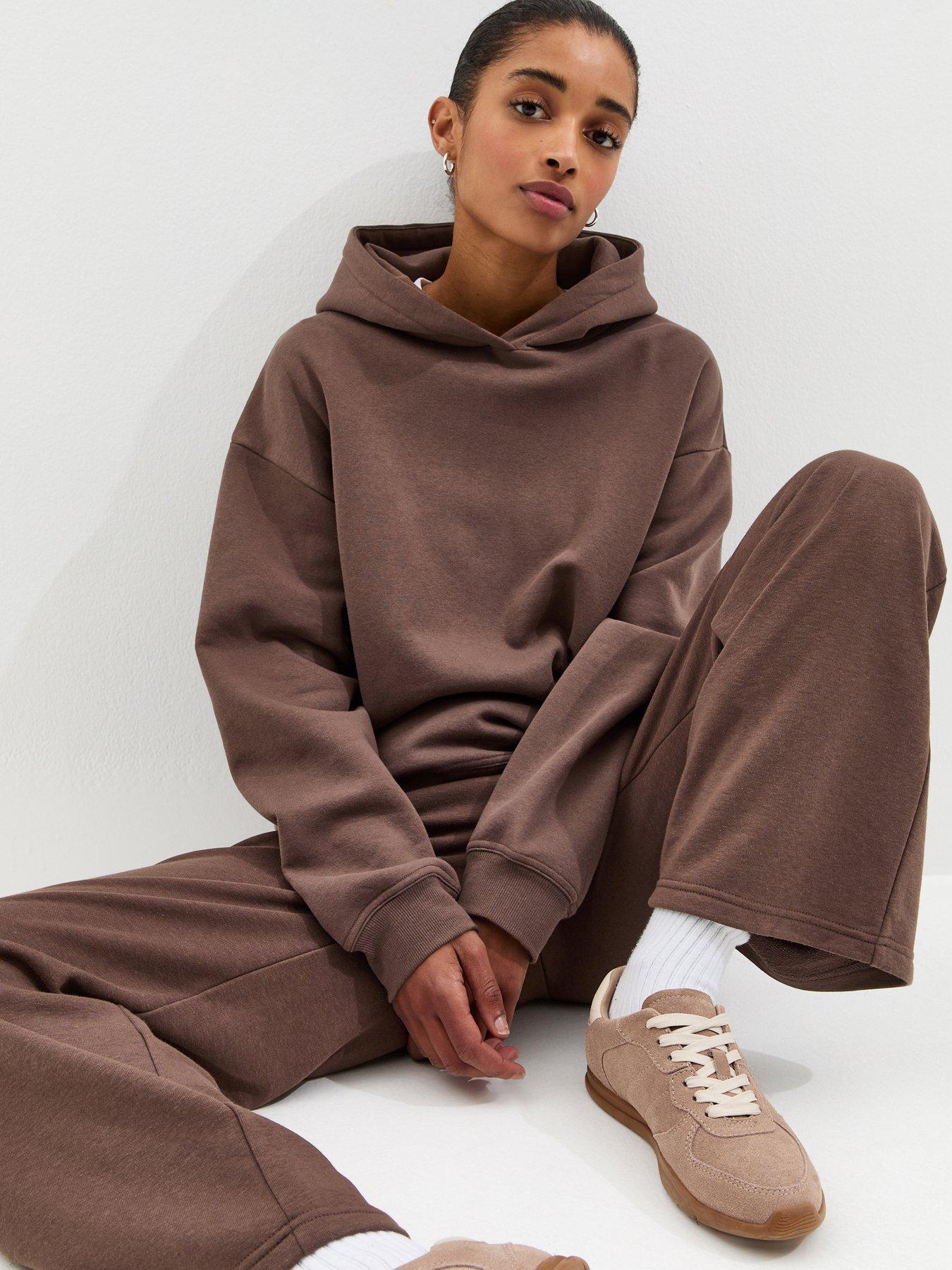 new-look-wide-leg-joggers-dark-brownfront