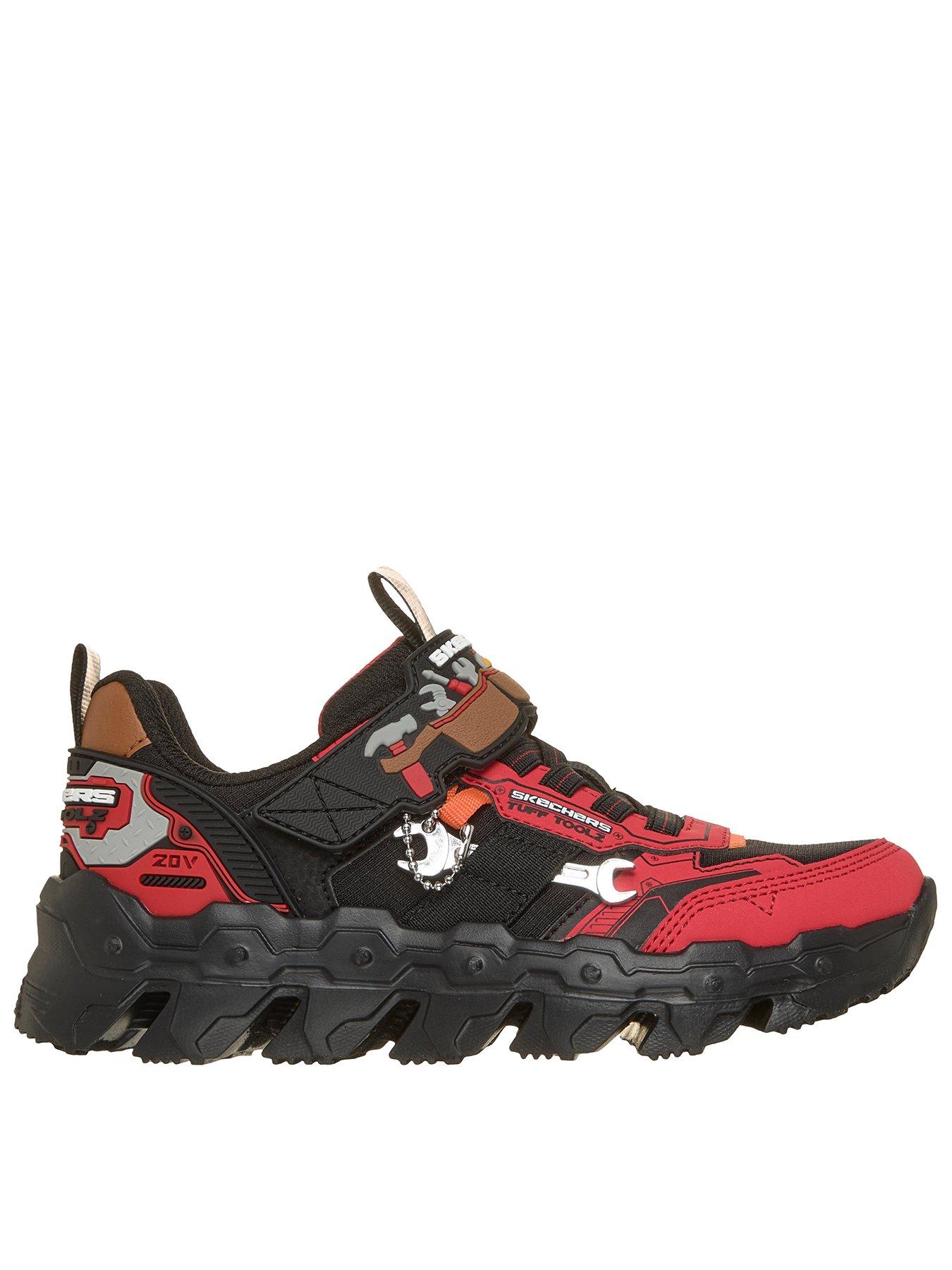 Skechers Mega Flex Lite Shoes - Red Synthetic