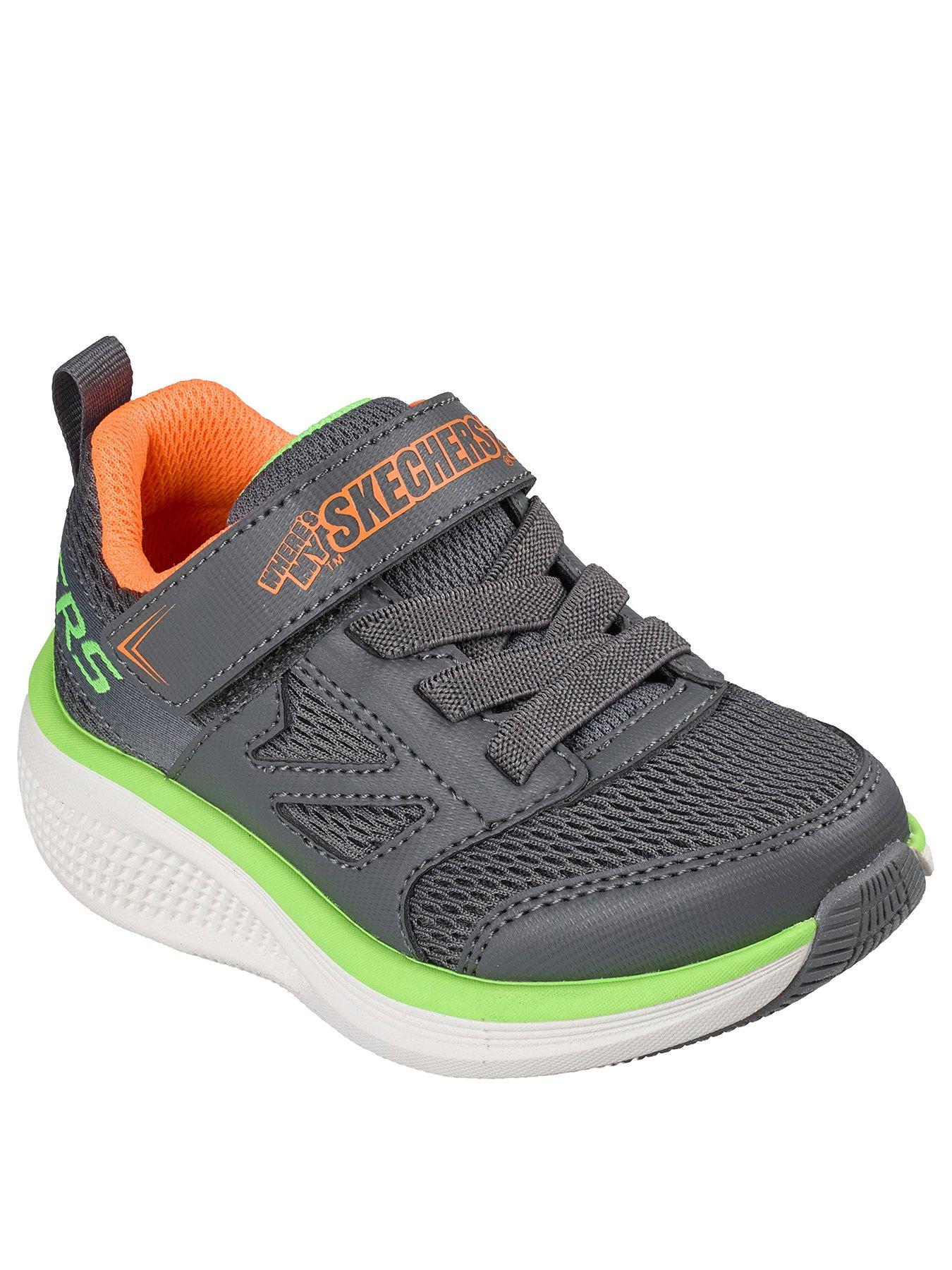 Image 2 of 6 of Skechers Boys' GO RUN Elevate 2.0 Trainers with Hook-and-Loop Strap - Grey