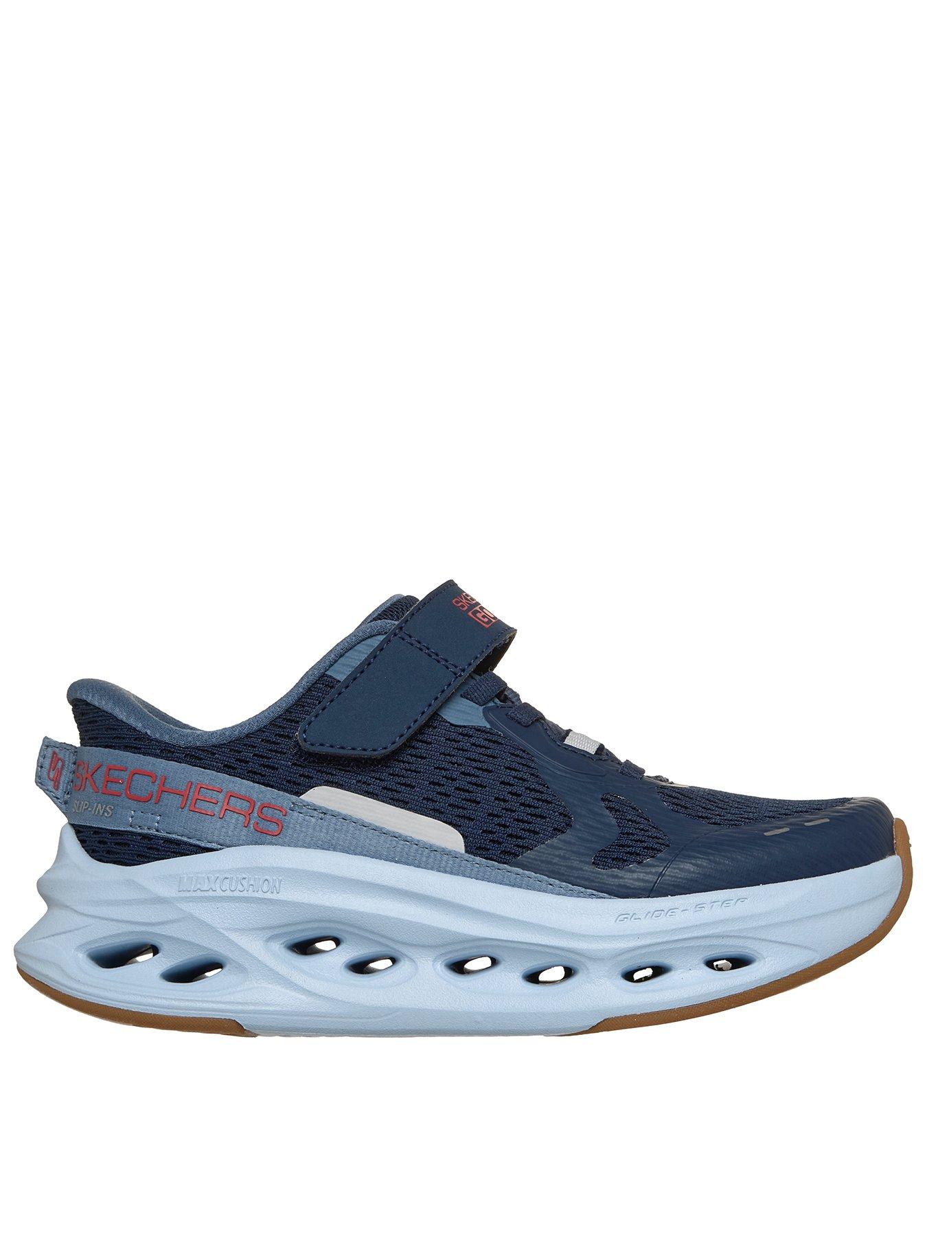 Skechers Kids' Slip-Ins Max Cushioning Glide-Step Advert Trainers - Navy