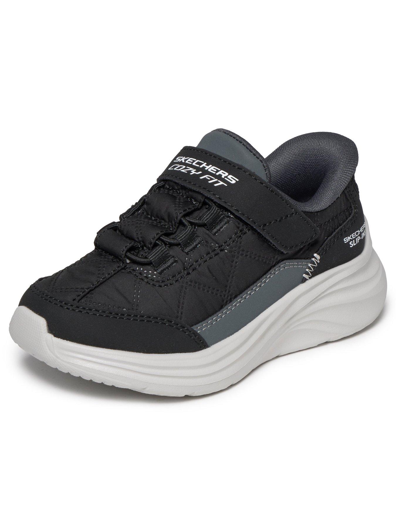 Image 6 of 6 of Skechers Kids' Comfy Sprints Hook-and-Loop Trainers - Black
