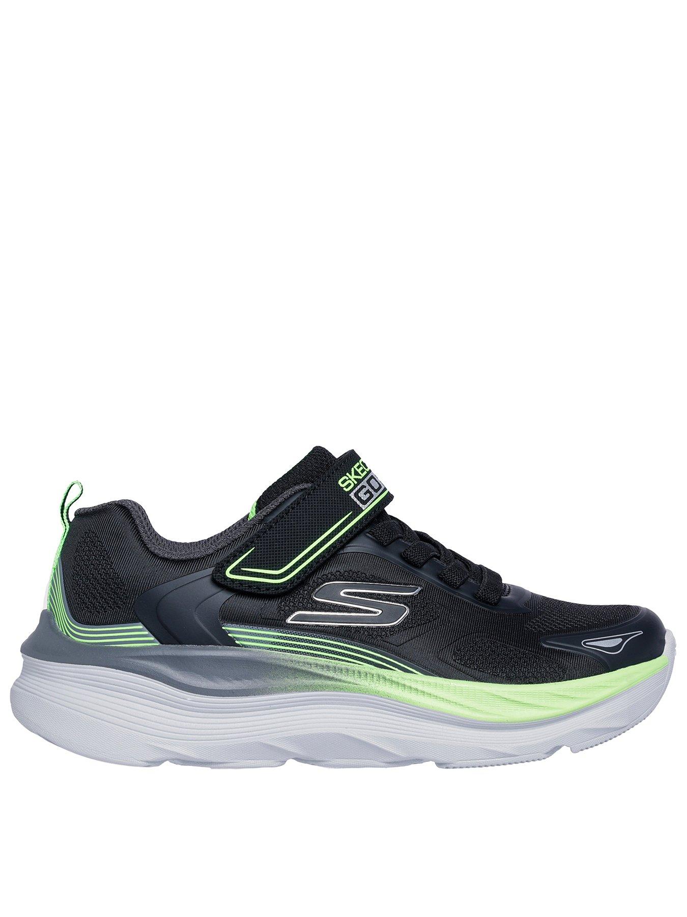 Image 1 of 3 of Skechers Junior Kids' Max Run Hook-and-Loop Trainers - Black