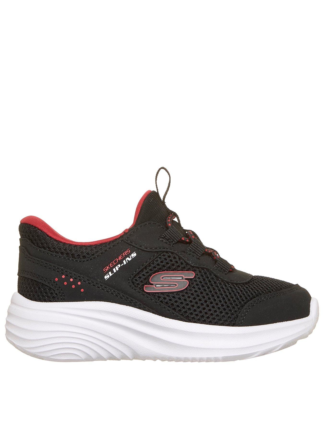 Image 1 of 6 of Skechers Kids' Mesh Lace Up Chunky Sole Trainers - Black
