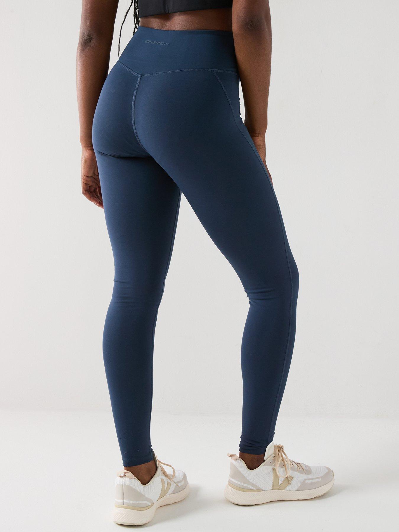 Image 2 of 5 of Girlfriend Collective Womens Training Long Compressive High-rise Legging - Navy