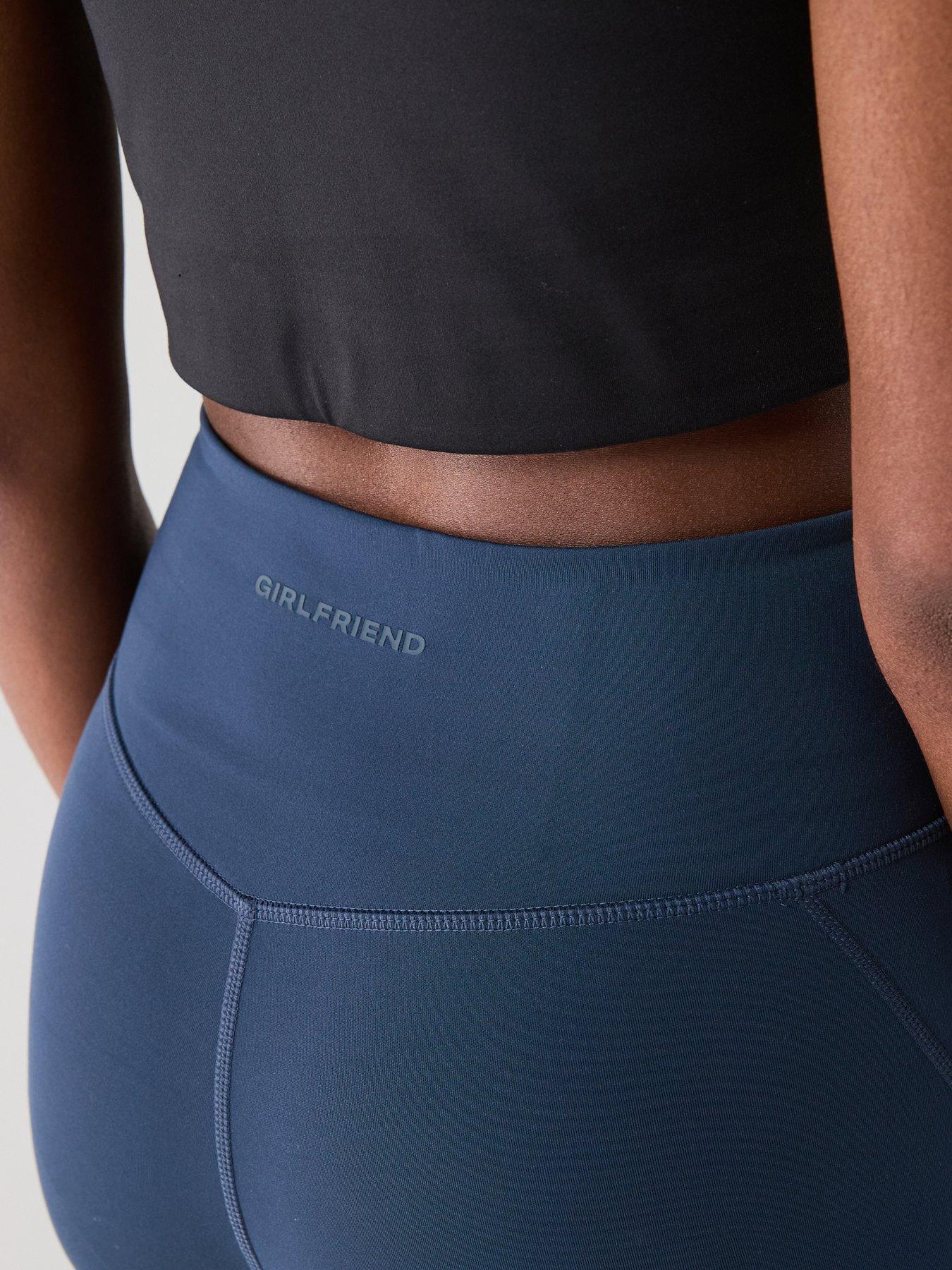 Image 4 of 5 of Girlfriend Collective Womens Training Long Compressive High-rise Legging - Navy