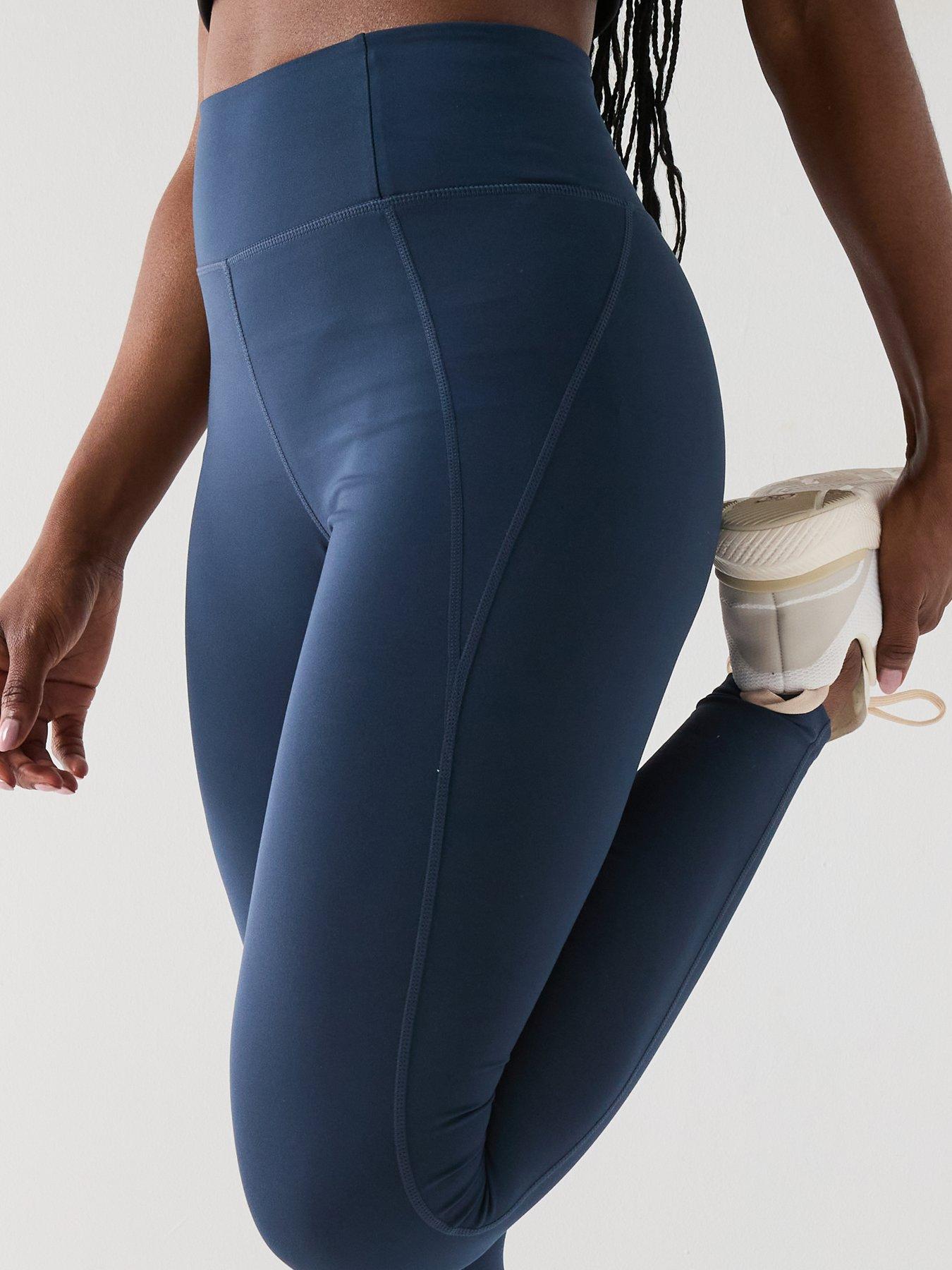 Image 5 of 5 of Girlfriend Collective Womens Training Long Compressive High-rise Legging - Navy