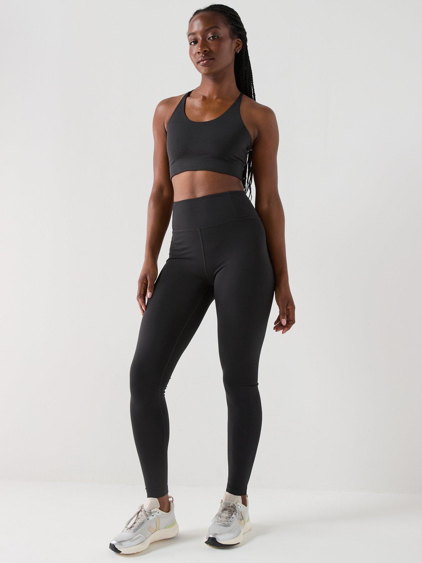 Image 3 of 6 of Girlfriend Collective Womens Training Float Cleo Halter Bra - Black