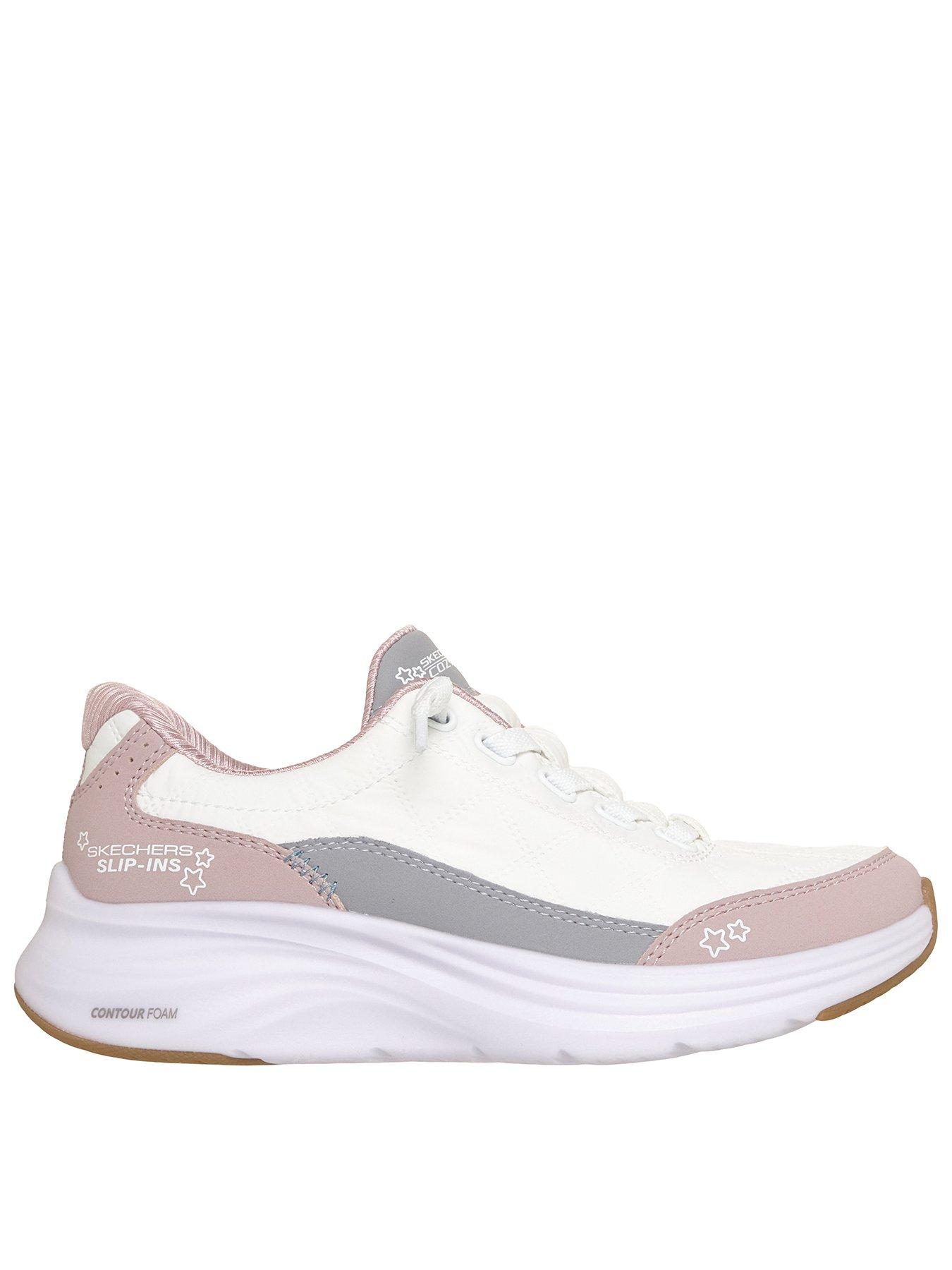 Skechers Kids' Slip On Contour Sole Trainers - White