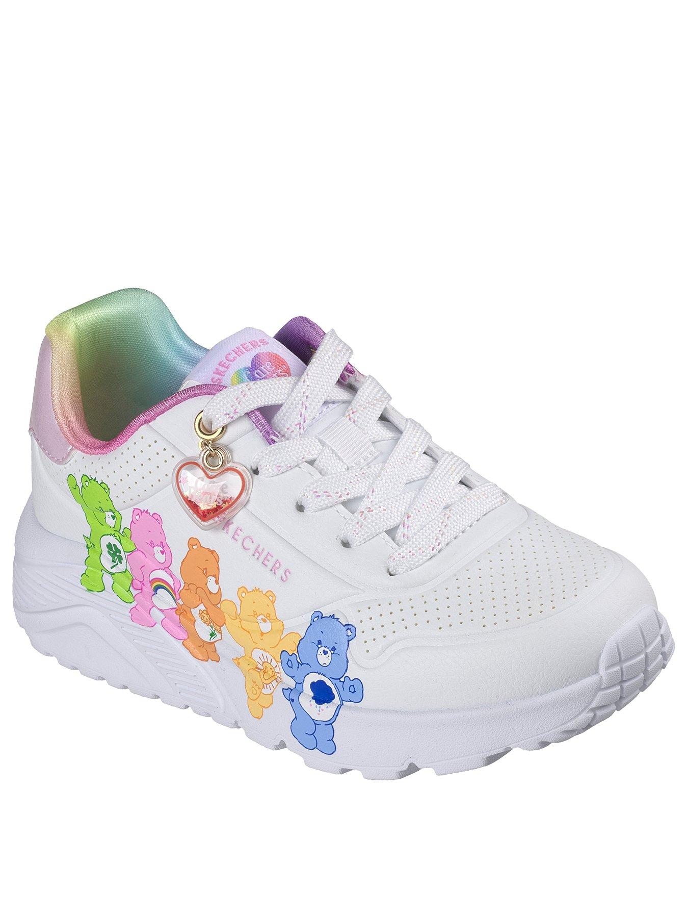 Image 2 of 6 of Skechers Girls' Care Bears Character Trainers with Charm Detail - White