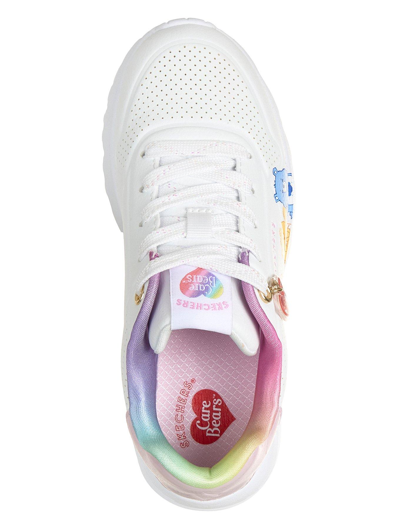 Image 3 of 6 of Skechers Girls' Care Bears Character Trainers with Charm Detail - White