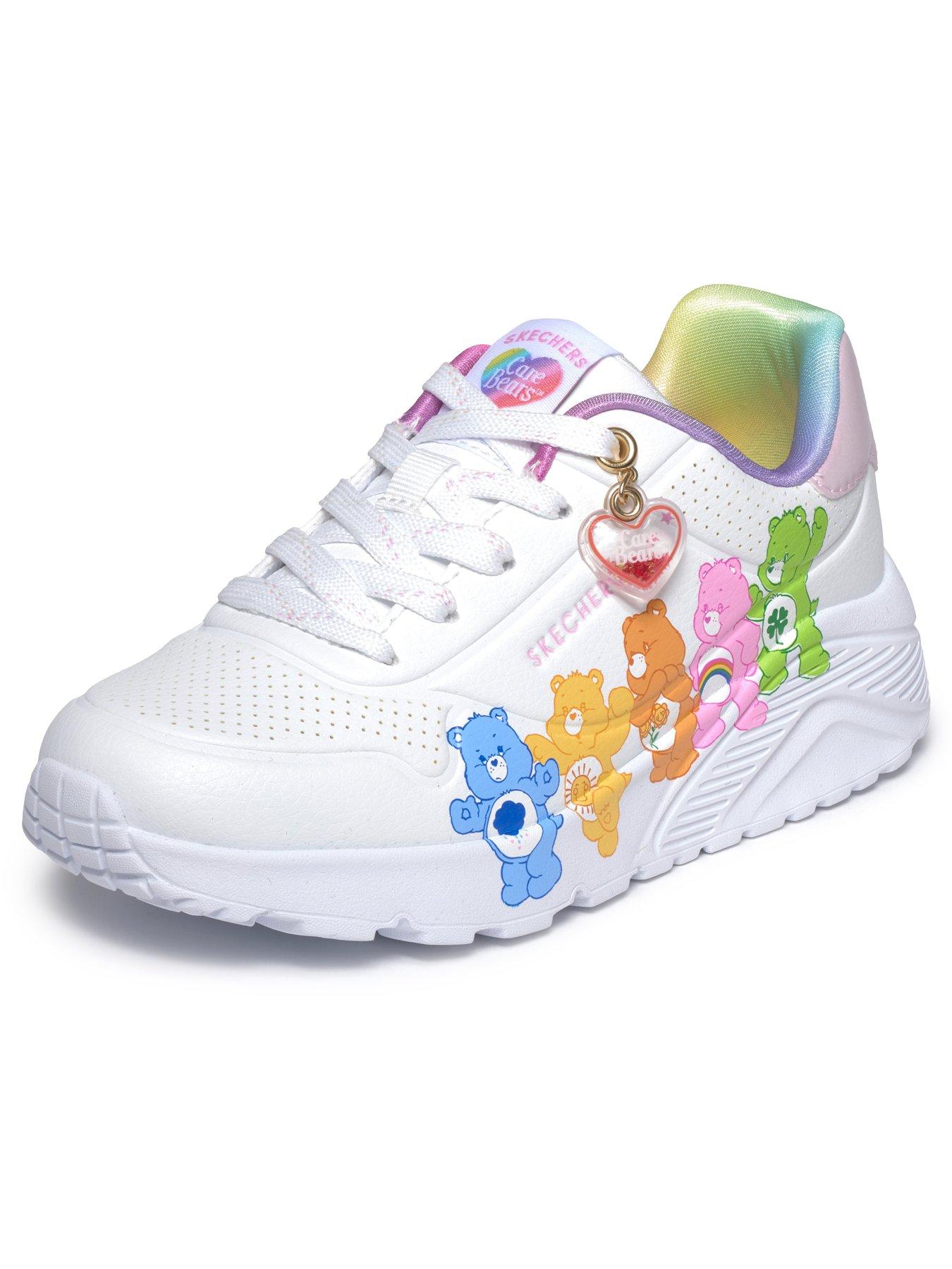 Image 6 of 6 of Skechers Girls' Care Bears Character Trainers with Charm Detail - White