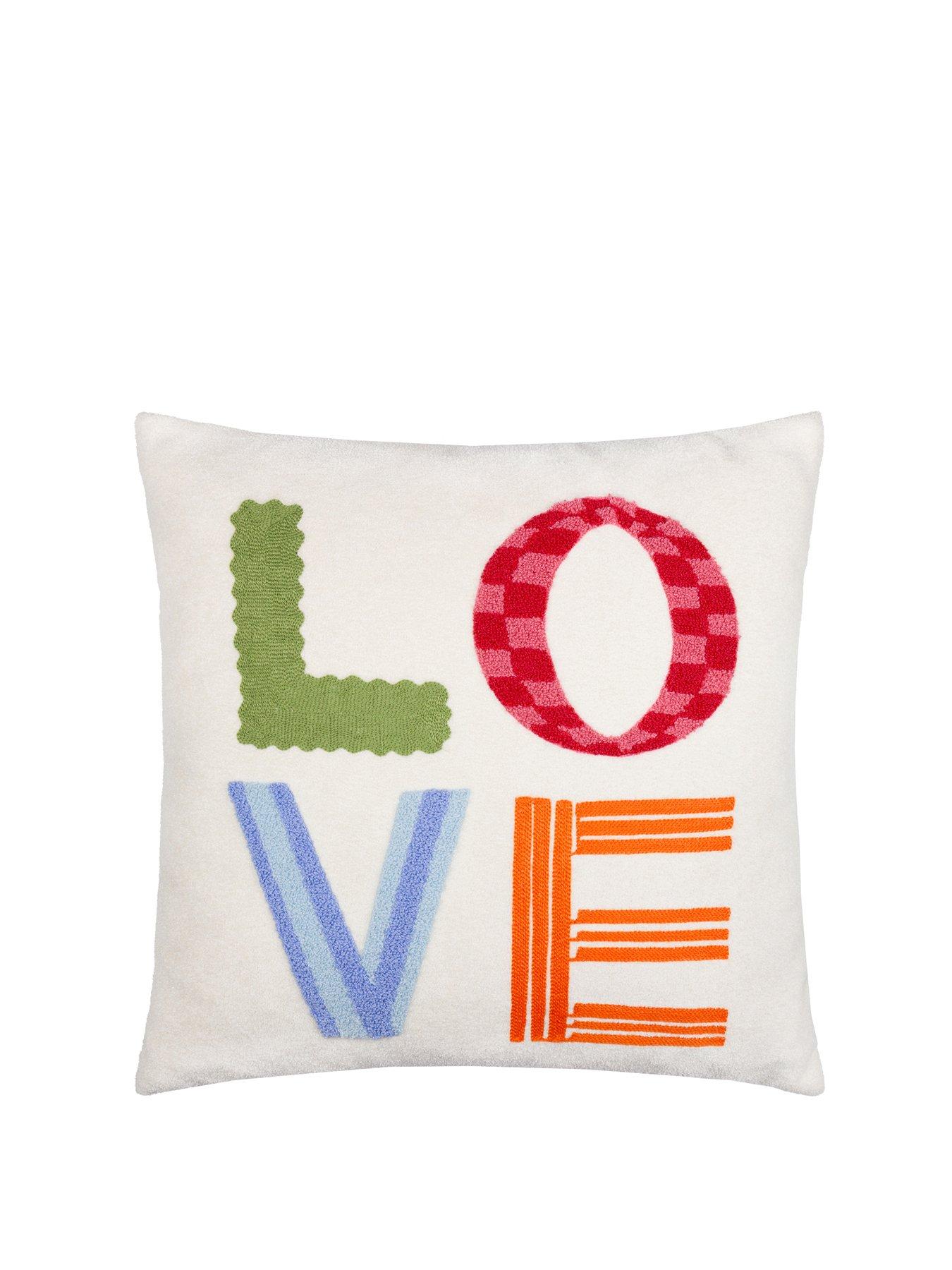 Image 1 of 4 of Furn LOVE TUFT 45X45 POLYESTER CUSHION MULTI