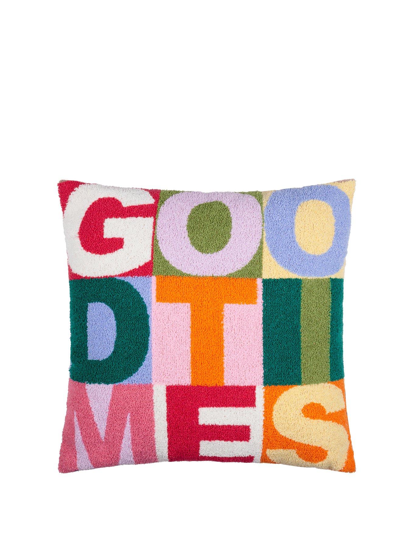 Image 2 of 5 of Furn GOOD TIMES TUFT 43X43 POLYESTER CUSHION MULTI