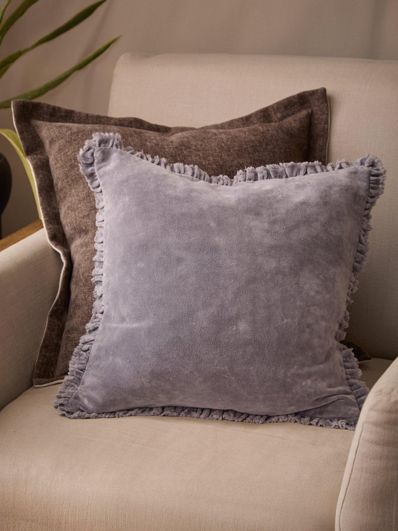 Image 1 of 5 of Yard HEAVY CHENILLE 50X50 POLYESTER CUSHION MAUVE