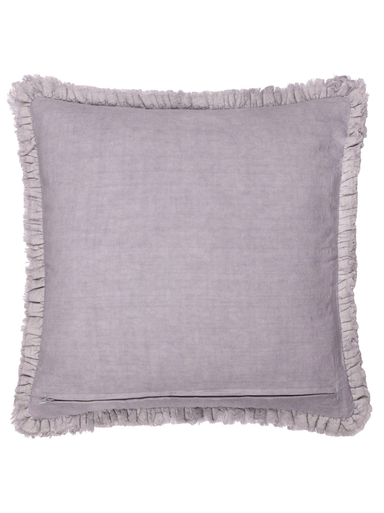 Image 3 of 5 of Yard HEAVY CHENILLE 50X50 POLYESTER CUSHION MAUVE