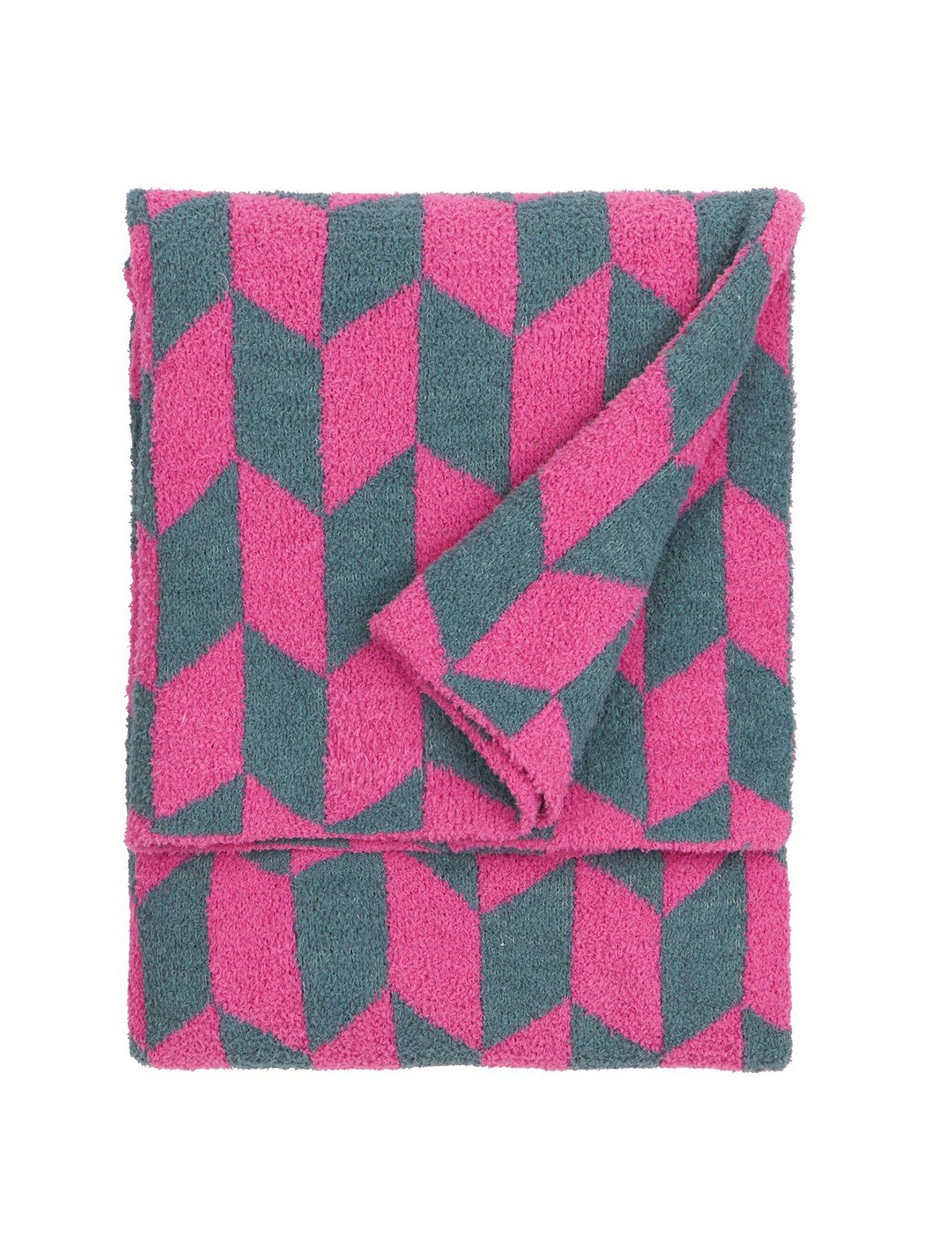 Image 2 of 3 of Furn Olsen 130x180cm Throw - Retro Pink&nbsp;