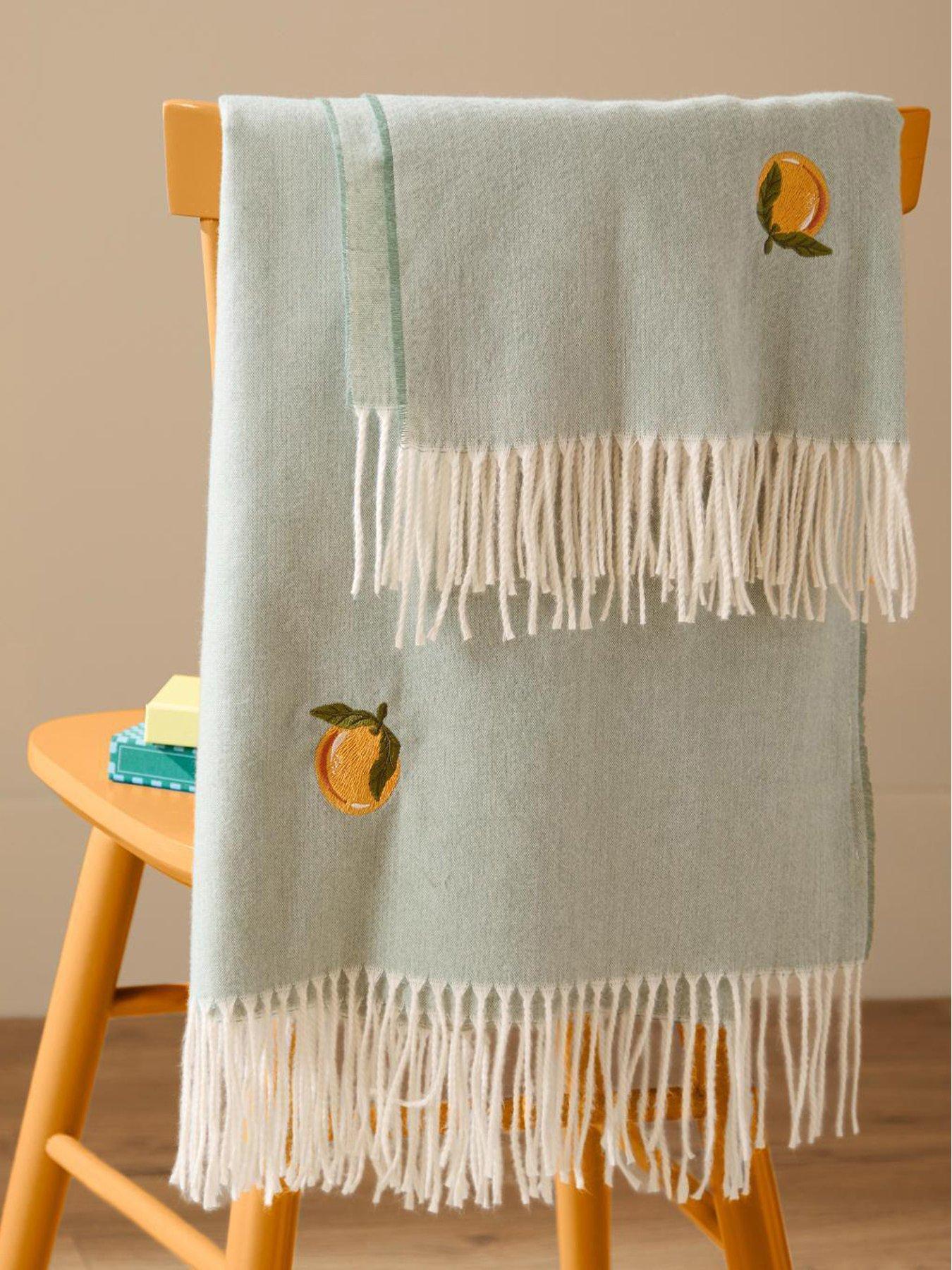 Furn FRUITS 130X180 THROW ZESTY ORANGE