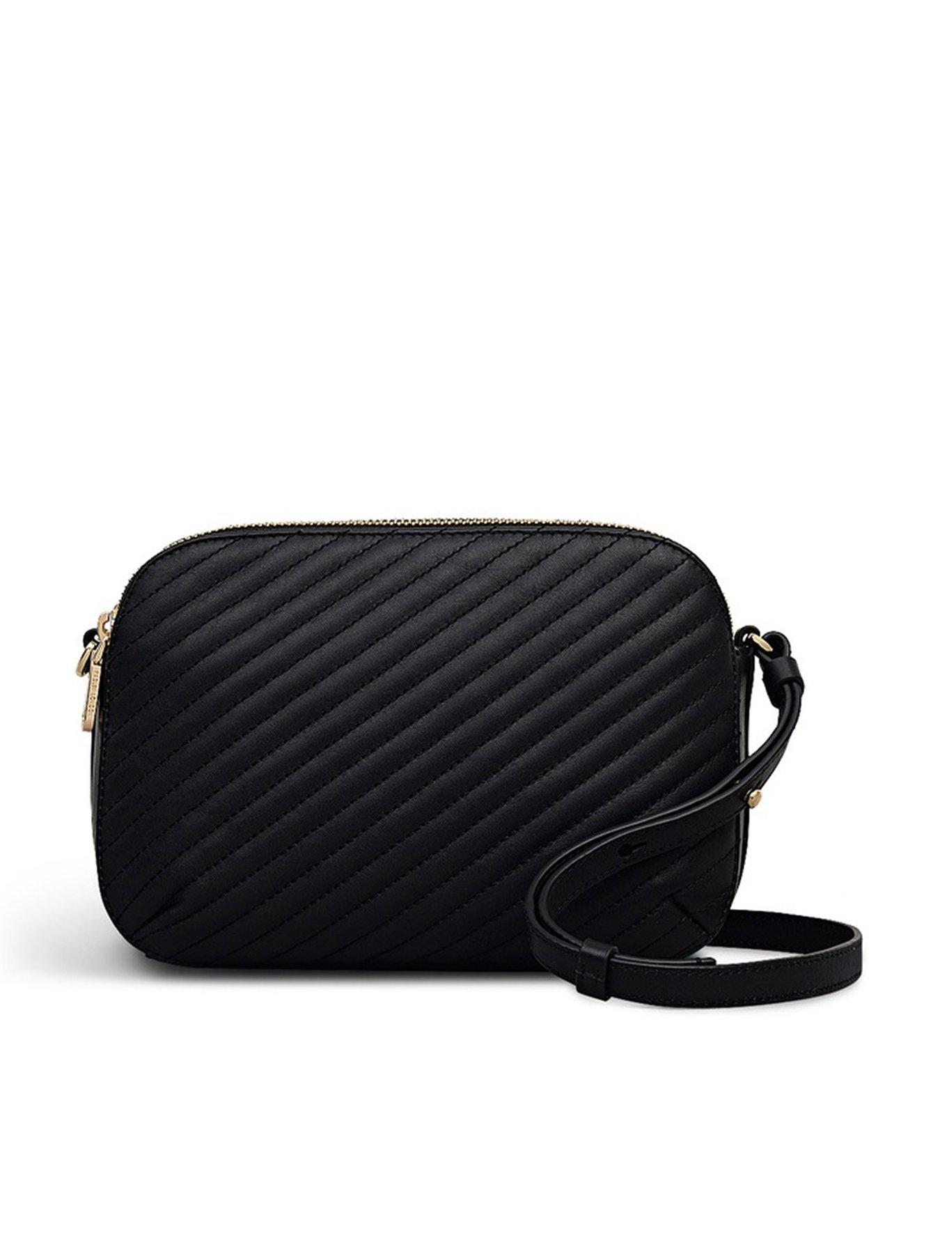 Radley Dukes Place Diagonal Quilt Medium Ziptop Cross Body Bag - Black