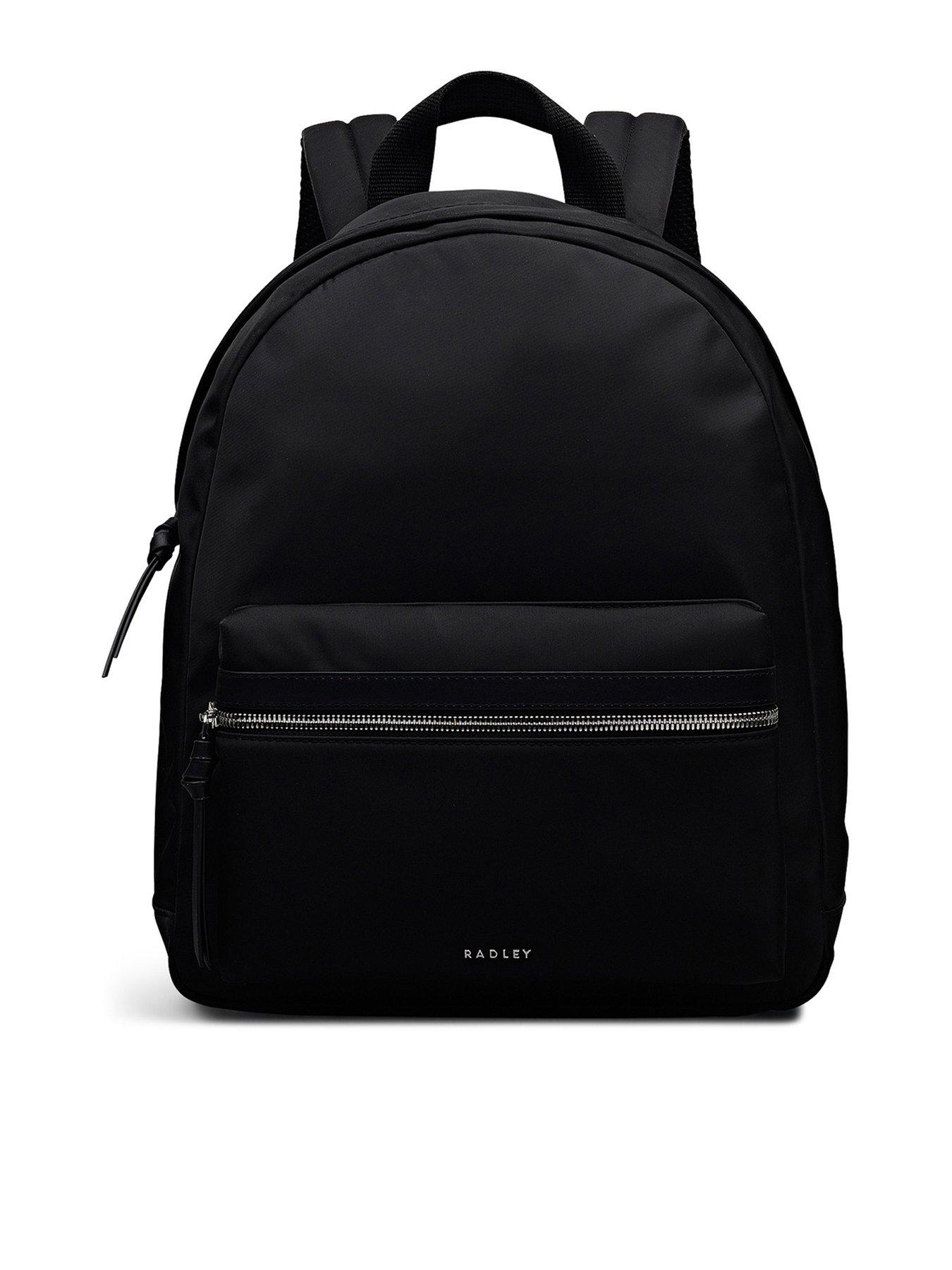 radley-halley-row-medium-ziptop-backpack-blackfront