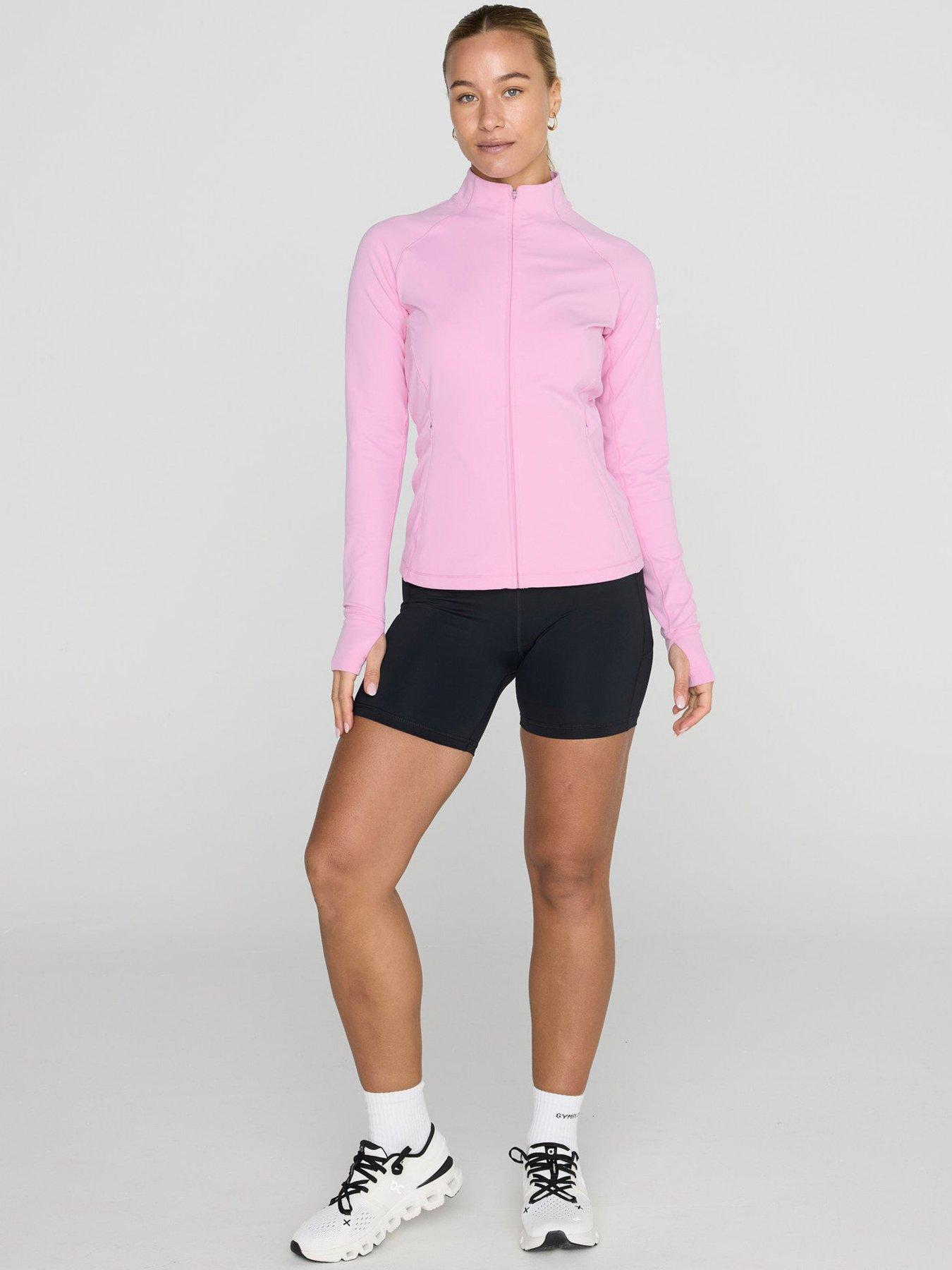 Image 3 of 5 of Gym + Coffee Womens Training Relentless Full Zip - Pink