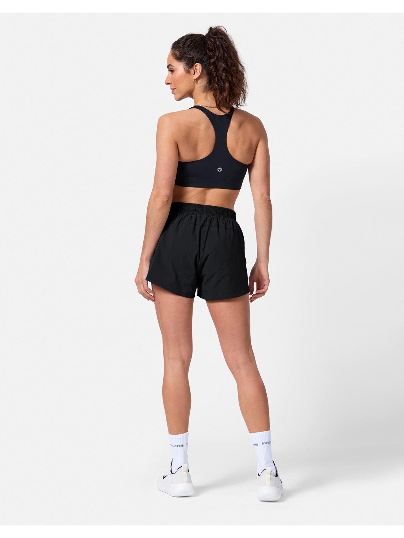 Image 2 of 4 of Gym + Coffee Womens Training Contender Shorts - Black