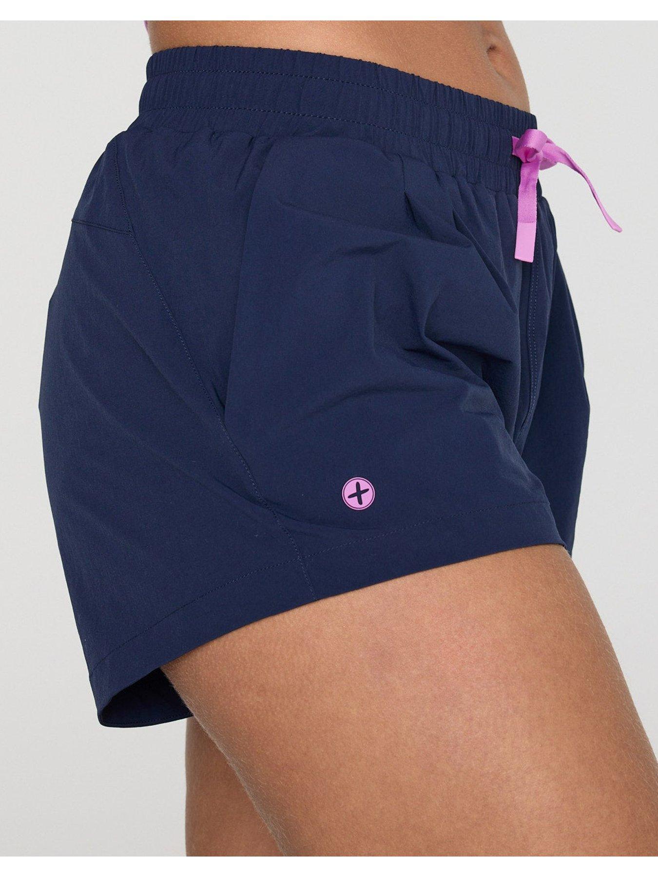Image 4 of 5 of Gym + Coffee Womens Training Contender Shorts - Navy