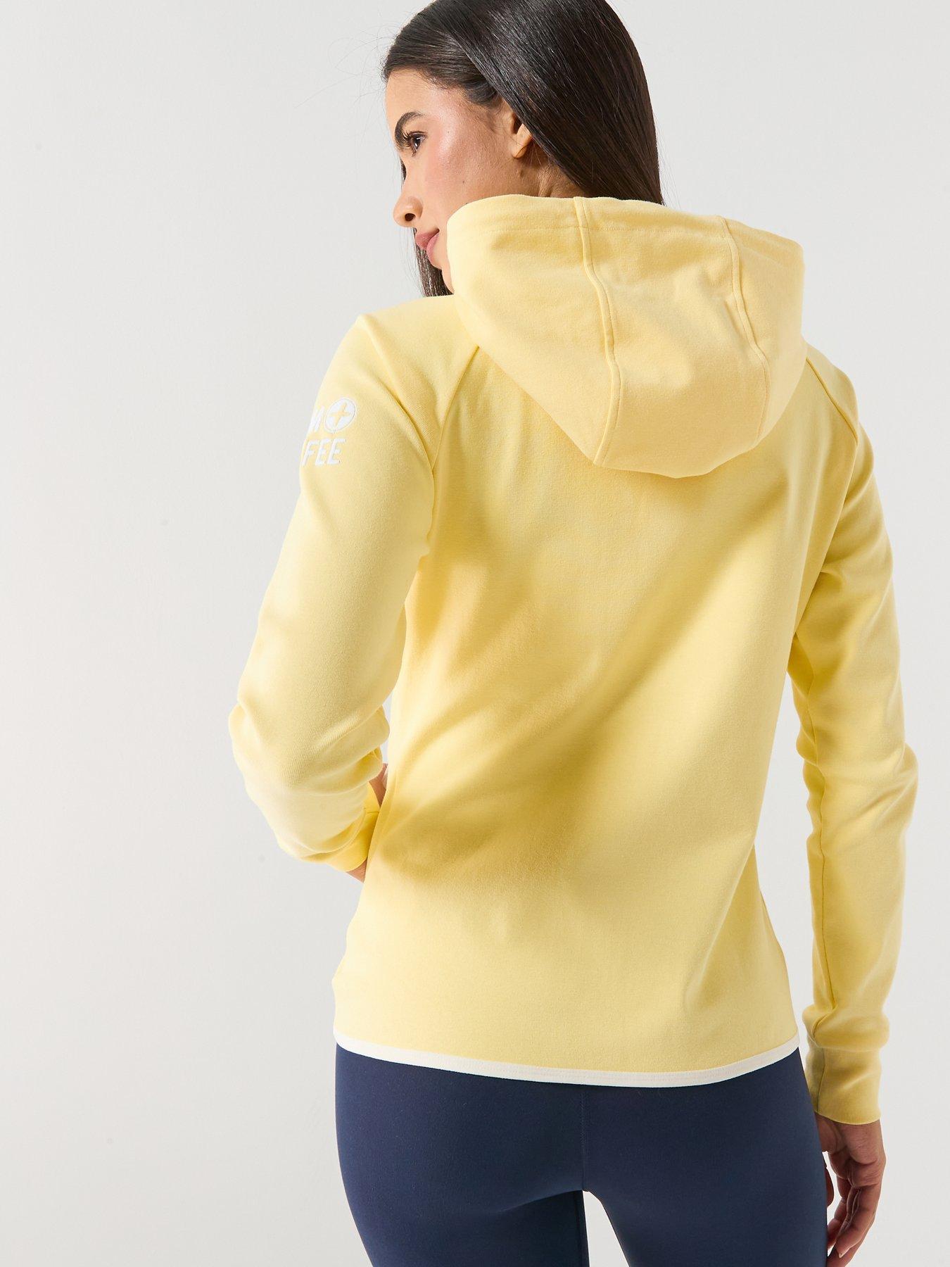 Image 2 of 6 of Gym + Coffee Womens Training Chill Zip Hoodie - Yellow
