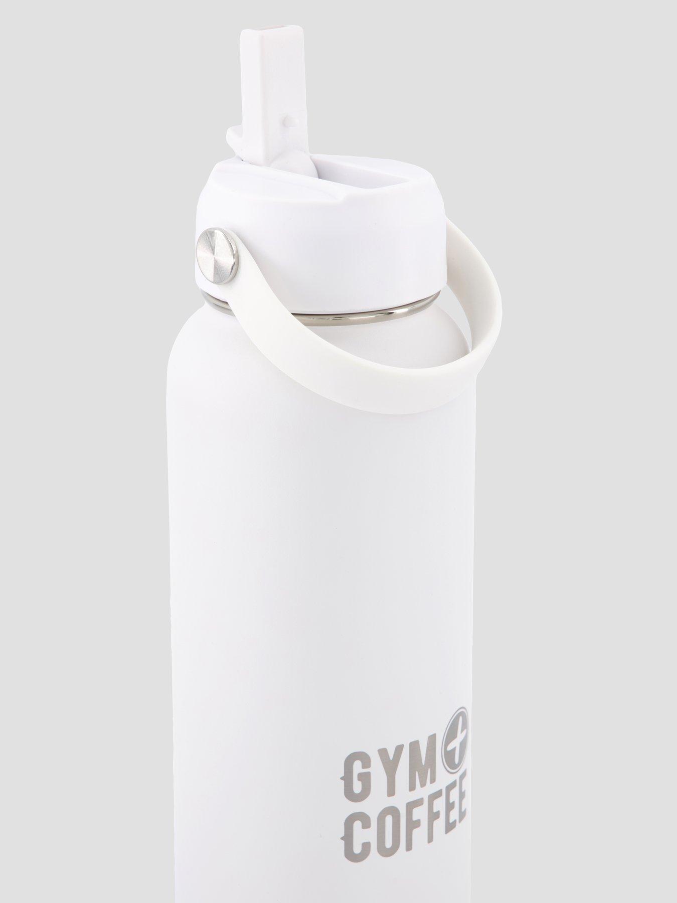 Image 3 of 4 of Gym + Coffee Womens Training 1l Hydrate Bottle - White