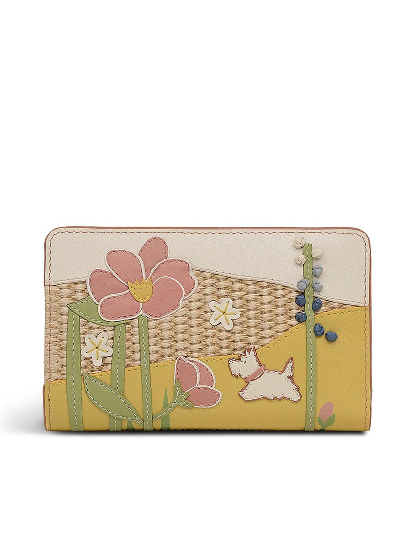 Image 1 of 3 of Radley Spring Blooms Medium Bifold Purse Salt - Beige