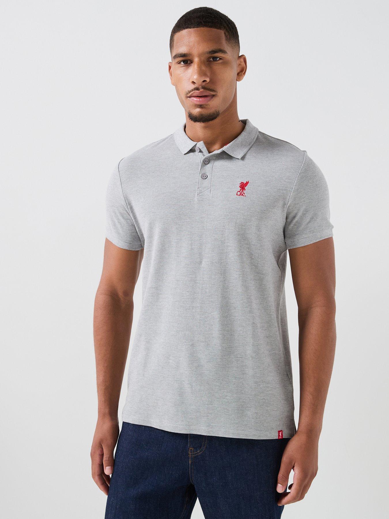 Image 1 of 6 of Liverpool FC Mens Polo Shirt - Grey