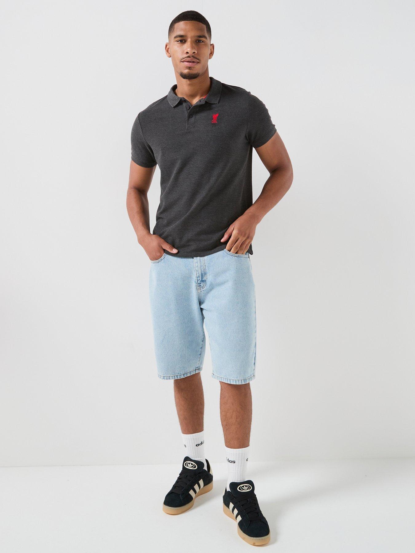 Image 3 of 6 of Liverpool FC Mens Polo Shirt - Charcoal Grey