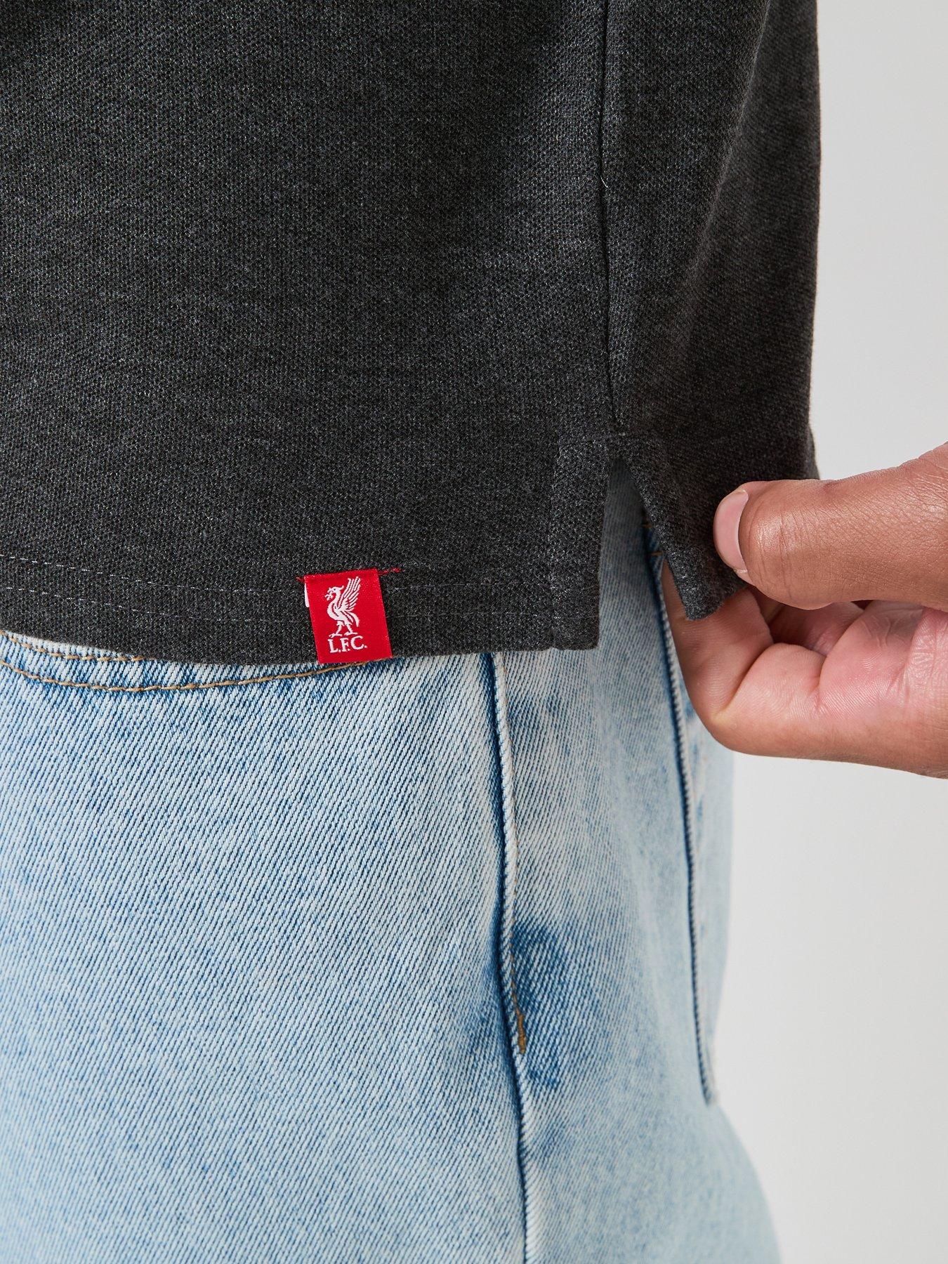 Image 5 of 6 of Liverpool FC Mens Polo Shirt - Charcoal Grey