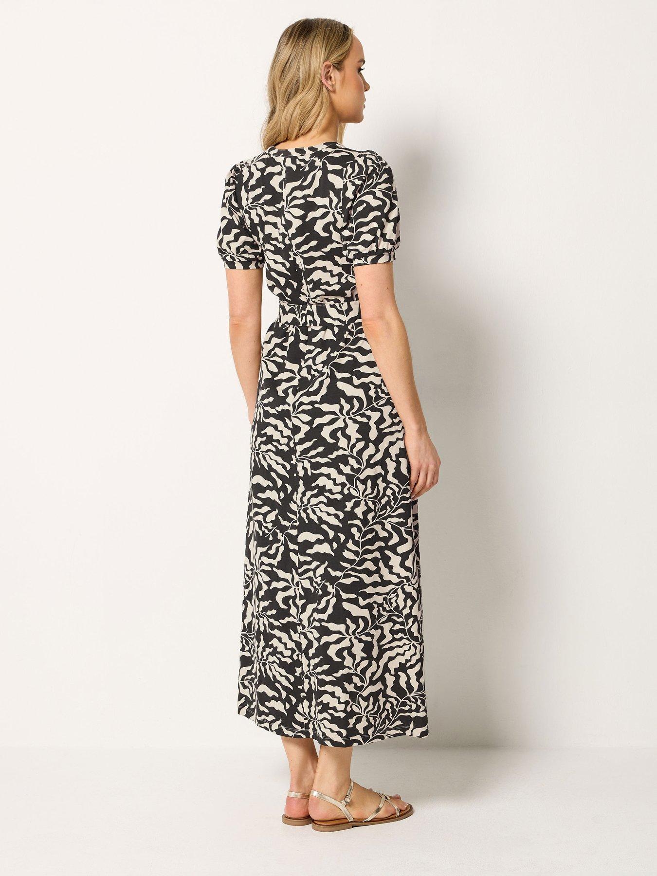Image 2 of 5 of Long Tall Sally Belted A-Line Midaxi Dress - Brown