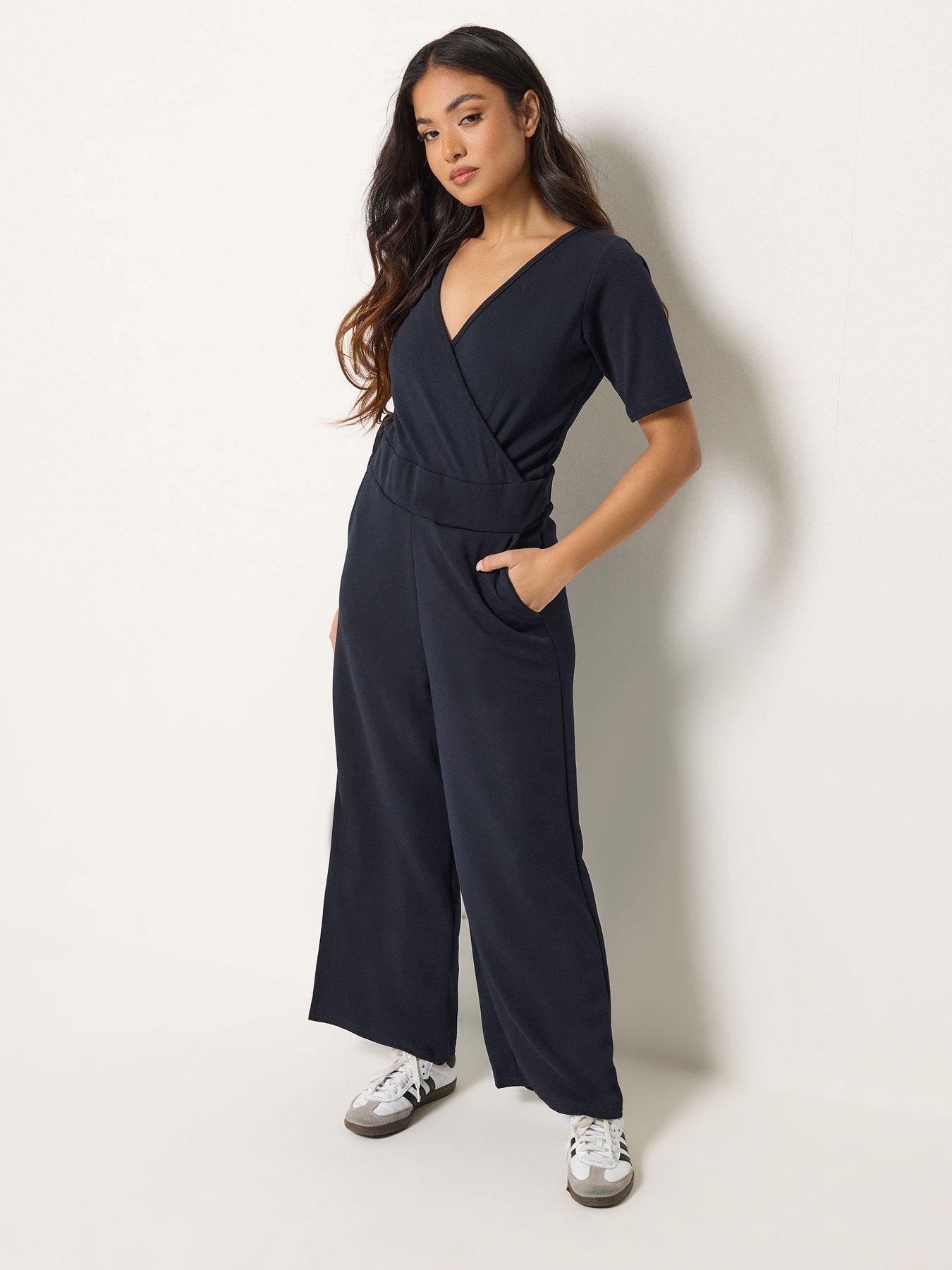 pixiegirl-petite-short-sleeve-wide-leg-jumpsuit-bluefront