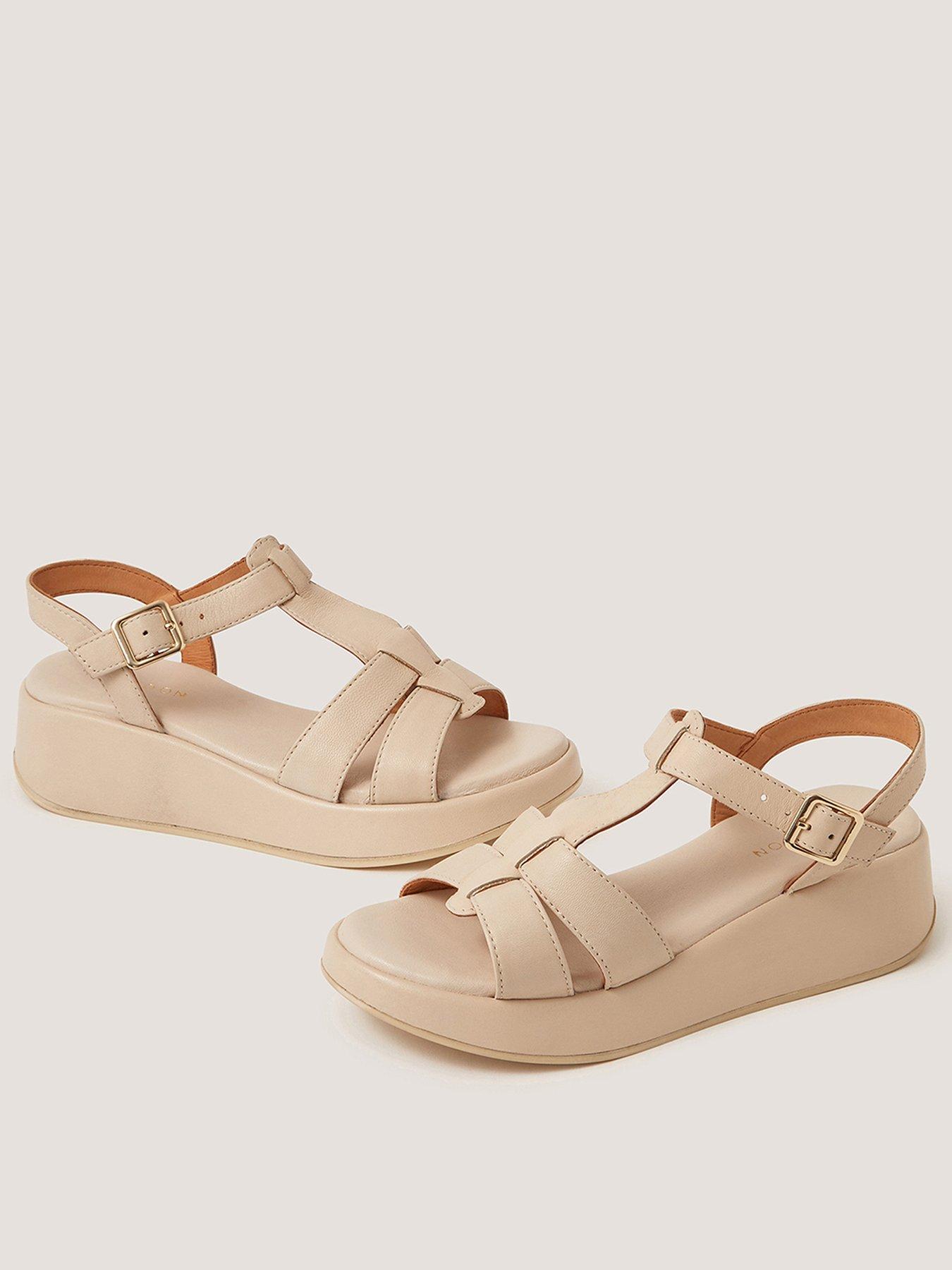Image 1 of 3 of Monsoon Della Flatform Sandal