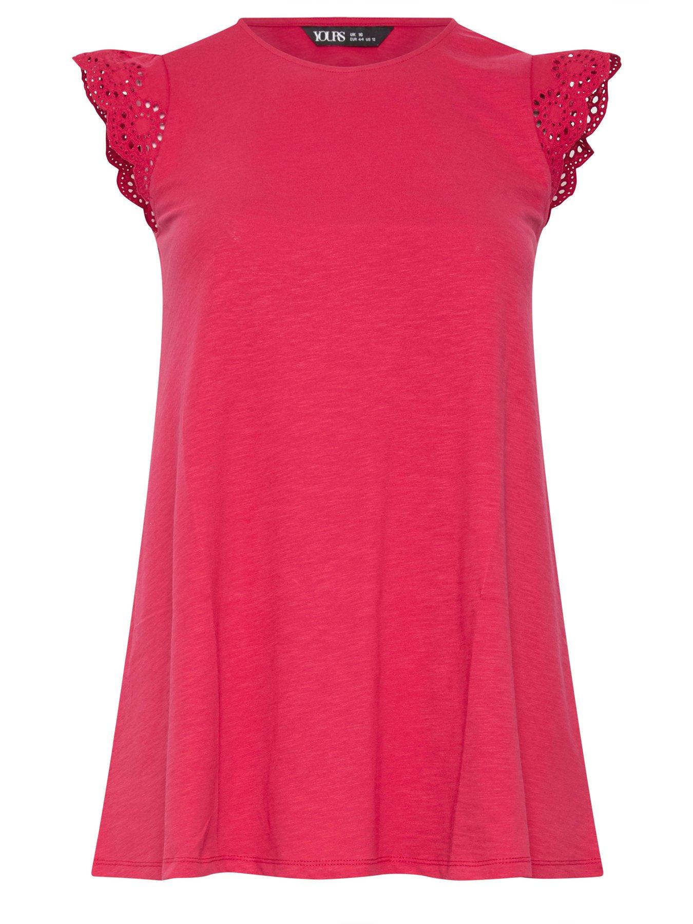 yours-curve-broderie-frill-sleeve-vest-reddetail