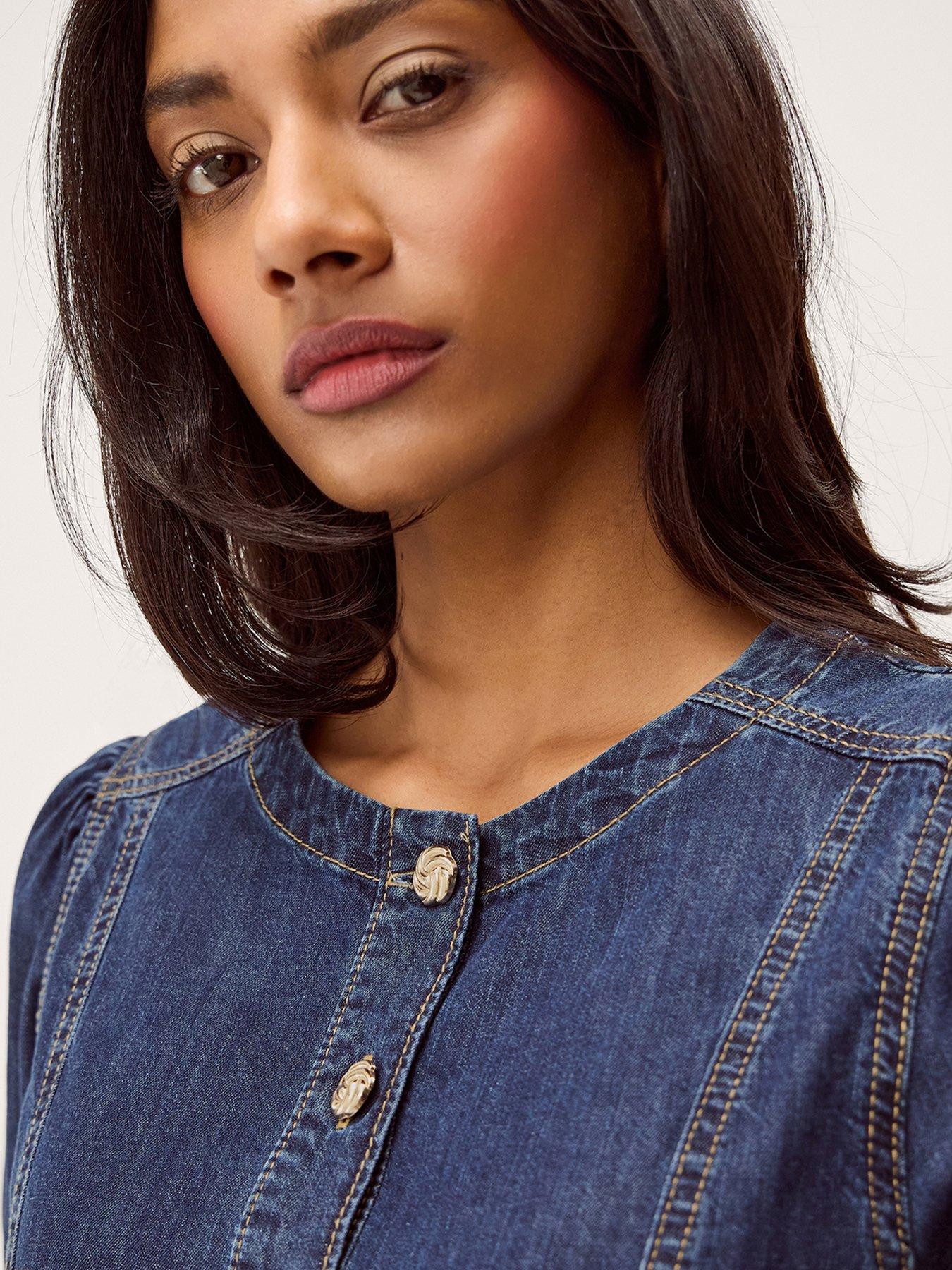 monsoon-eliza-denim-dressoutfit