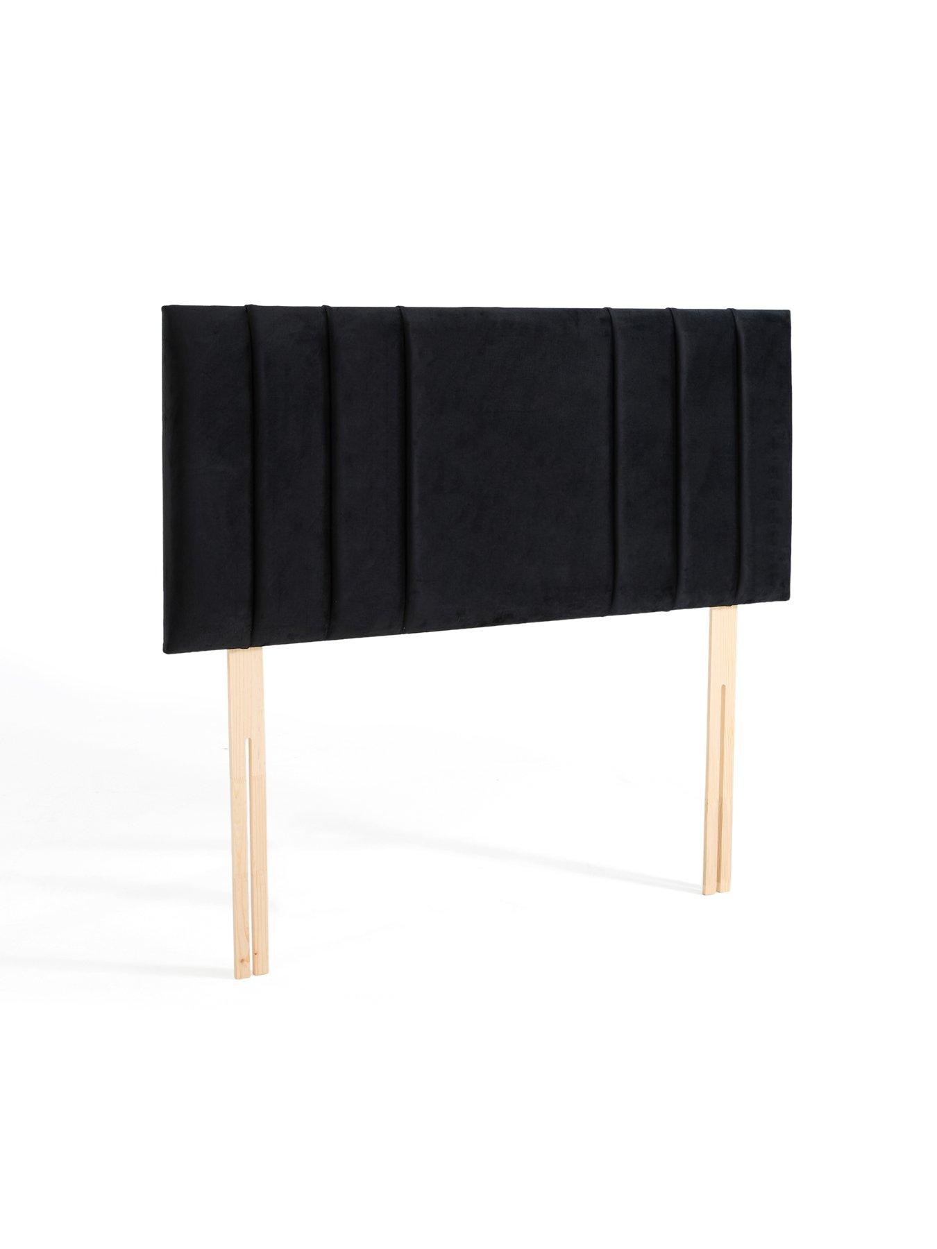 Image 3 of 6 of Shire Beds Cleo End Stripe Velvet Headboard - Db