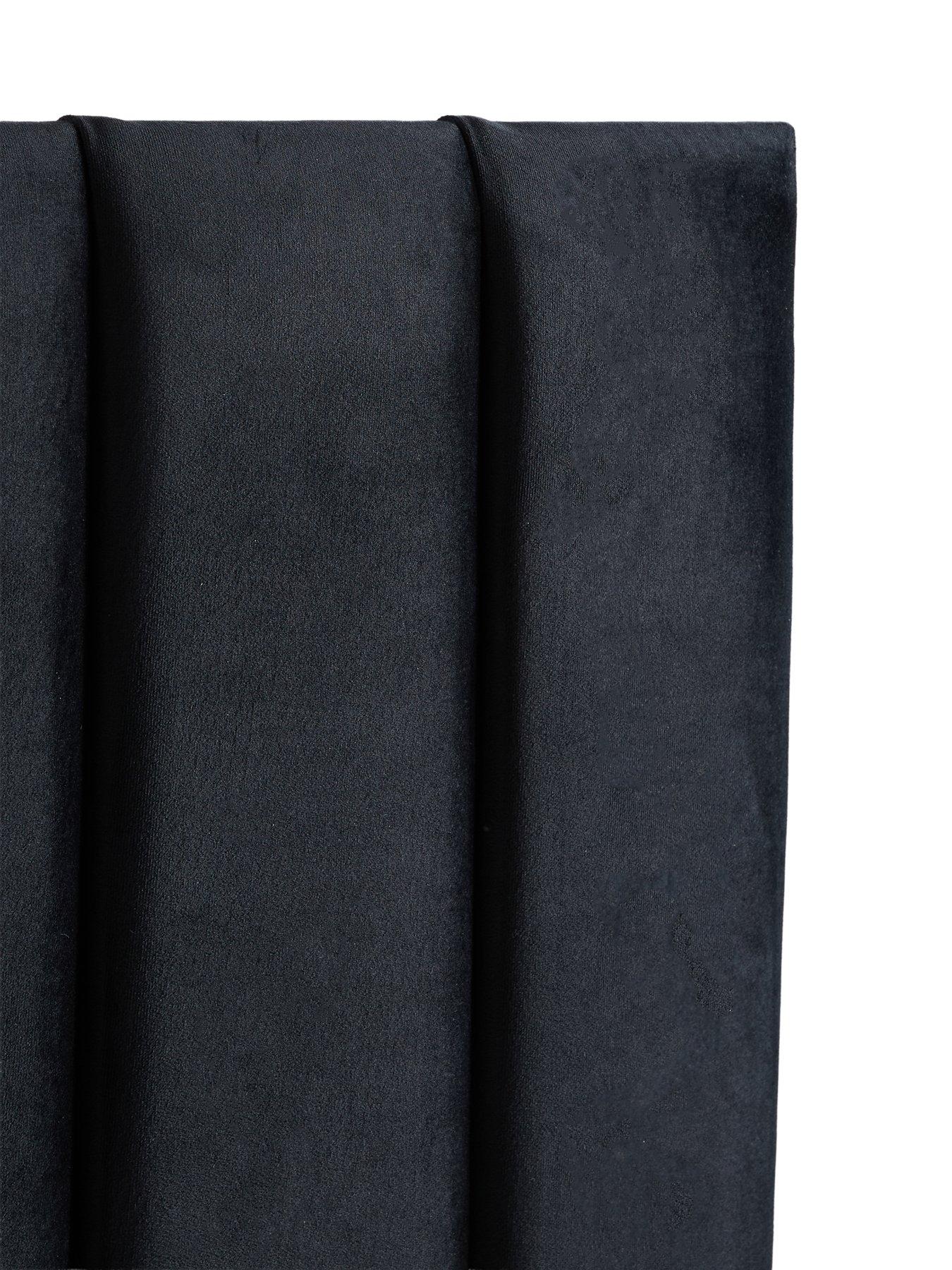 Image 4 of 6 of Shire Beds Cleo End Stripe Velvet Headboard - Db