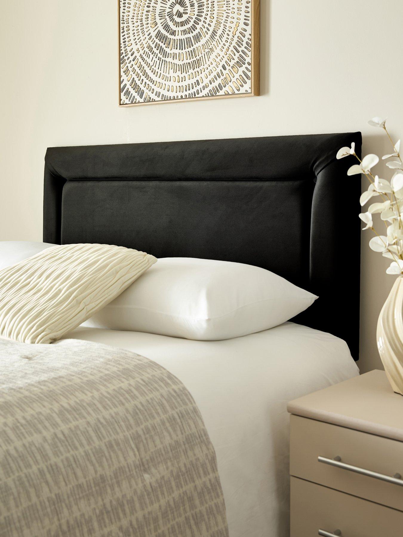 Shire Beds Georgia Border Velvet Headboard - Db