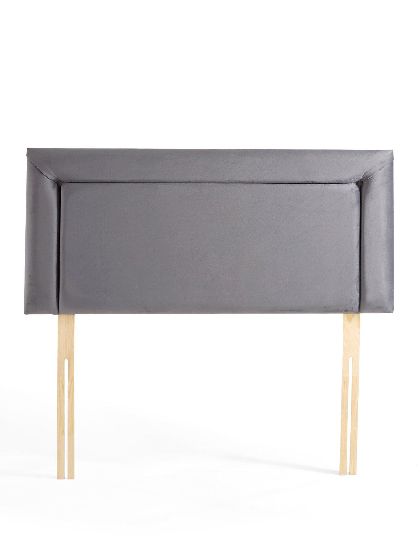 Image 2 of 7 of Shire Beds Georgia Border Velvet Headboard - Db