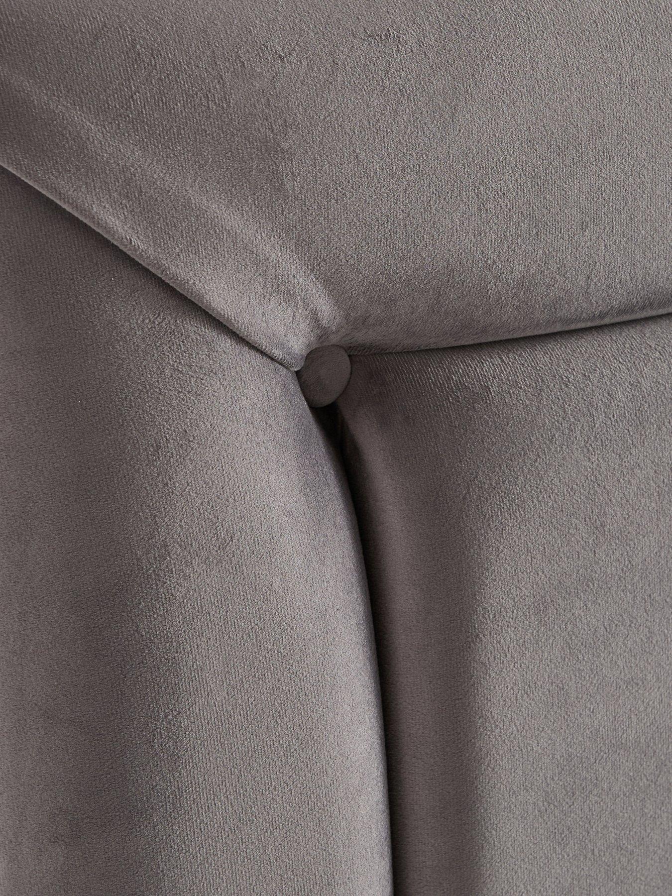 Image 4 of 7 of Shire Beds Georgia Border Velvet Headboard - Db