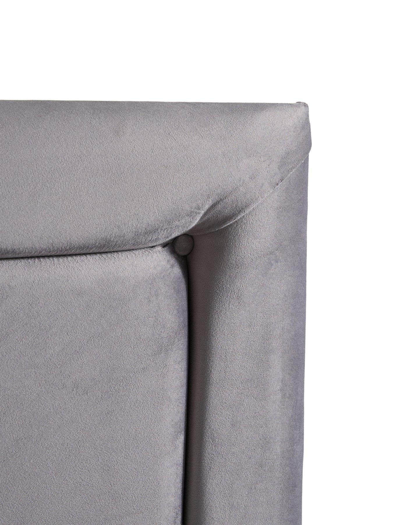 Image 6 of 7 of Shire Beds Georgia Border Velvet Headboard - Db