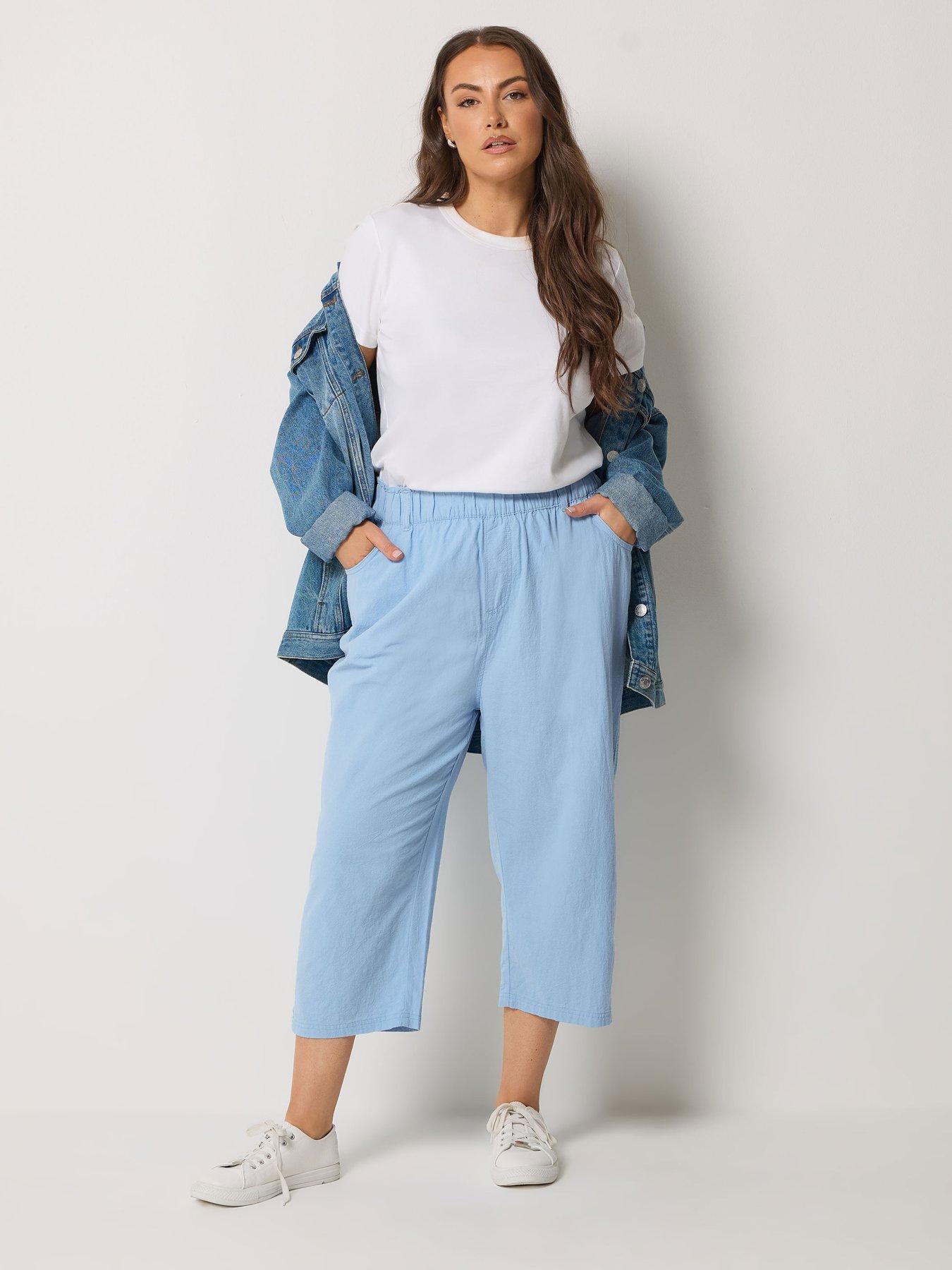 yours-curve-cool-cotton-cropped-trouser-blueback