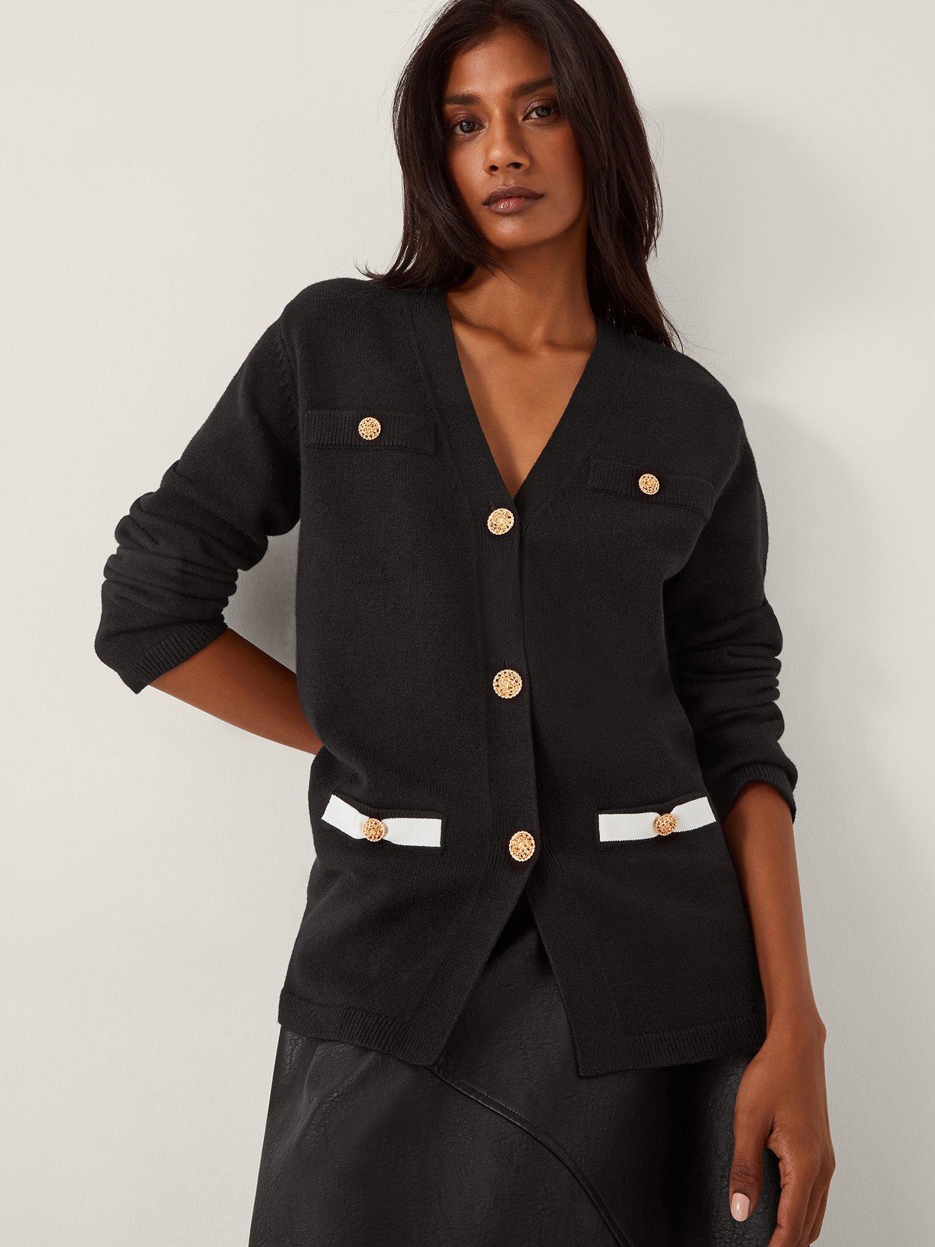 monsoon-leila-longline-cardigan-black