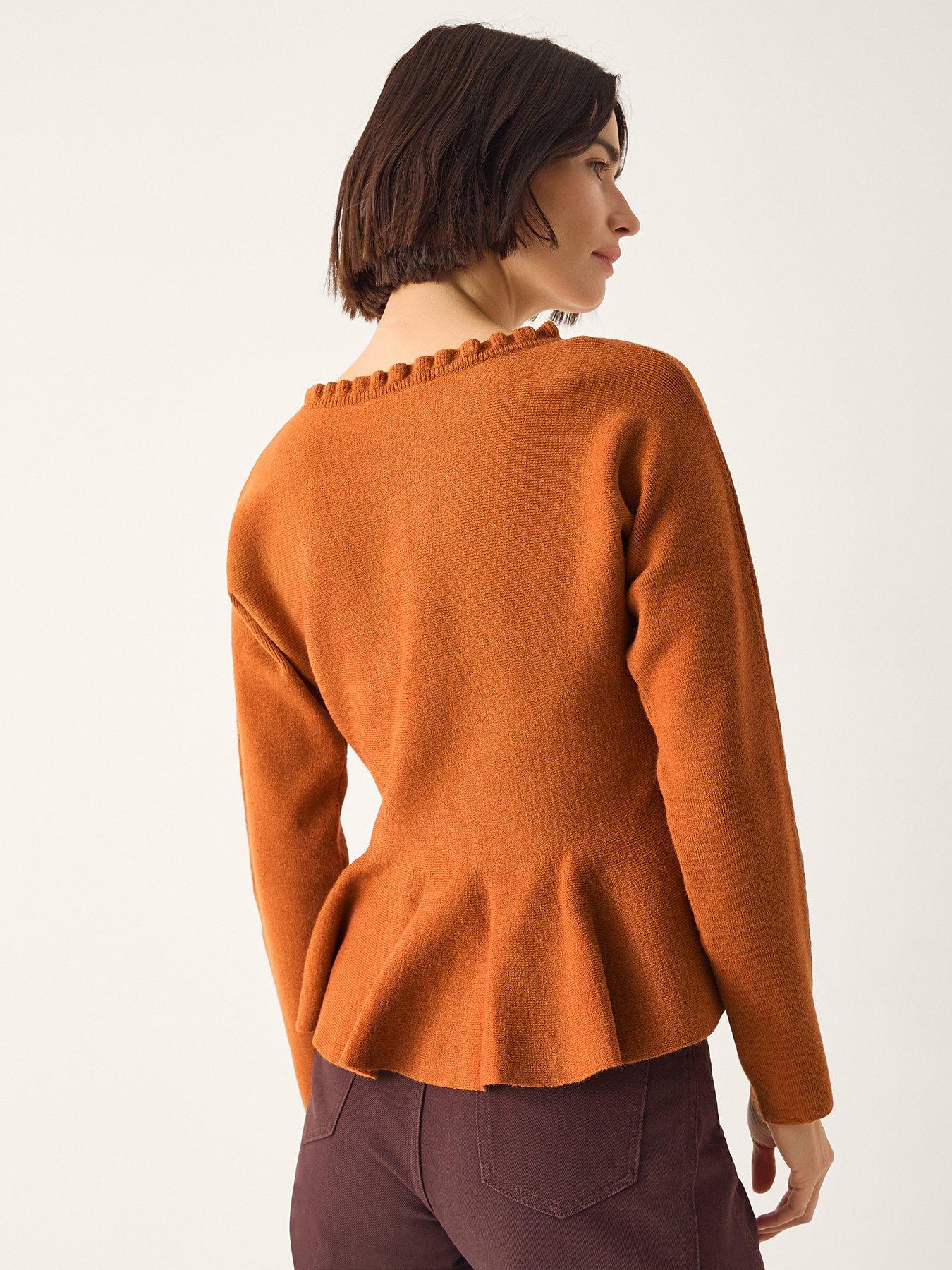 monsoon-peony-peplum-jumper-orangestillFront