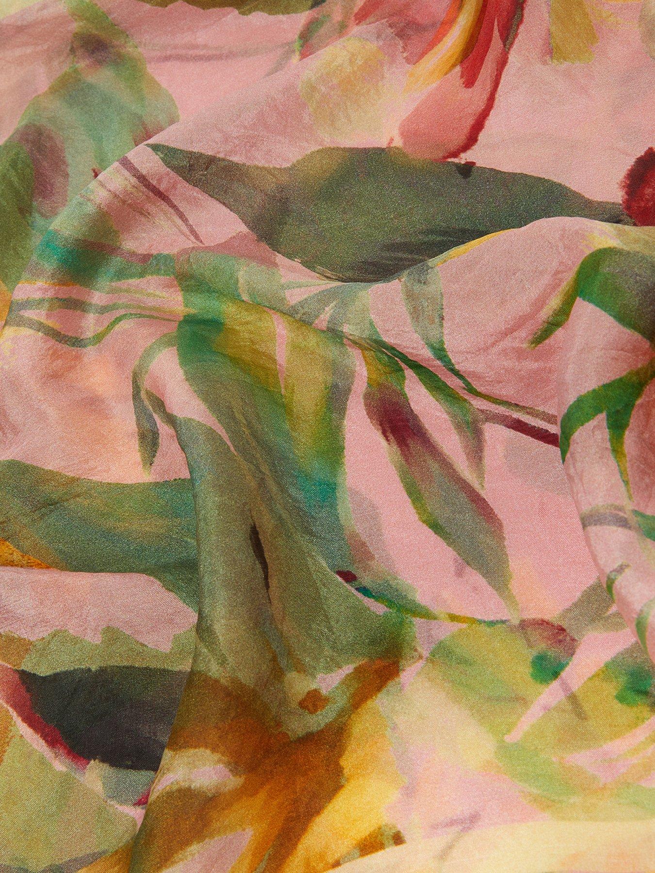 Image 2 of 2 of Monsoon Aimee Lou Large Silk Scarf