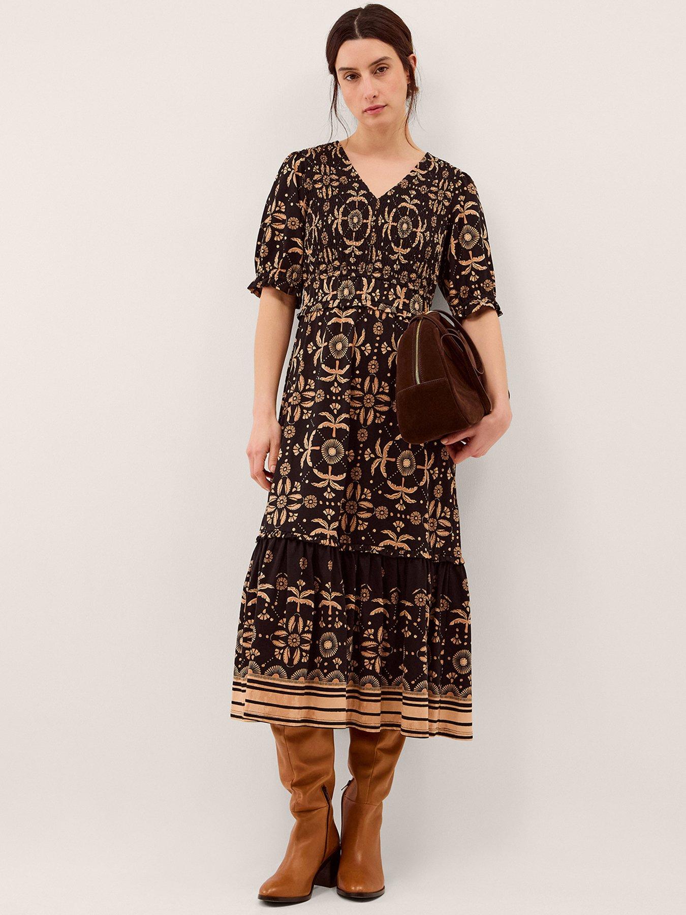 Monsoon Thalia Print Jersey Dress